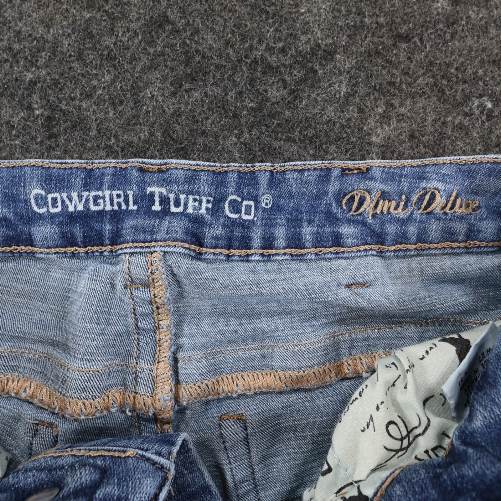 Cowgirl Tuff Co Jeans Womens 27 Blue Cotton Blend Bootcut Dimi Deluxe Western - Thumbnail 7