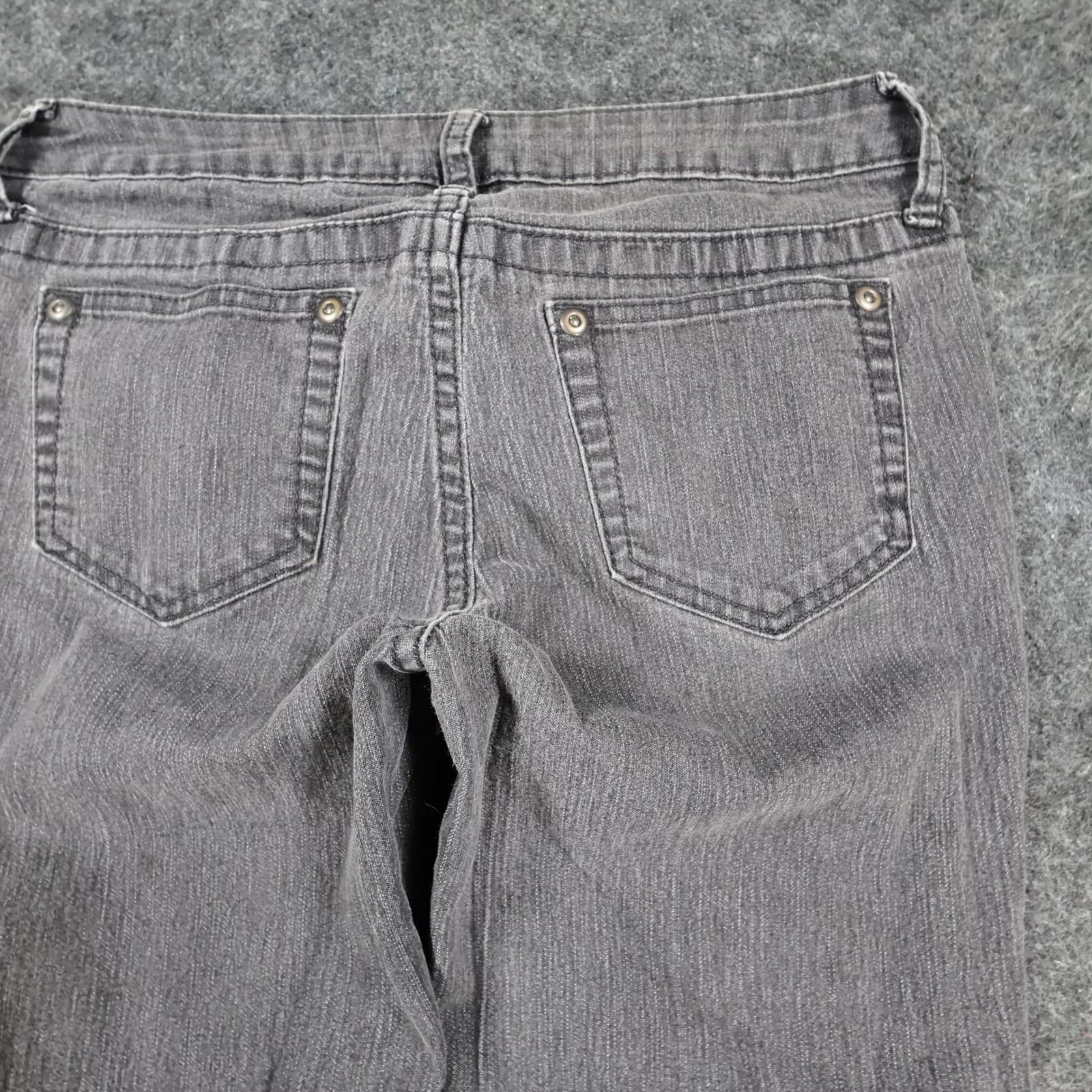 City Streets Skinny Jeans Womens 3 Gray Cotton Blend Stretch Slim Fit Denim - Thumbnail 14