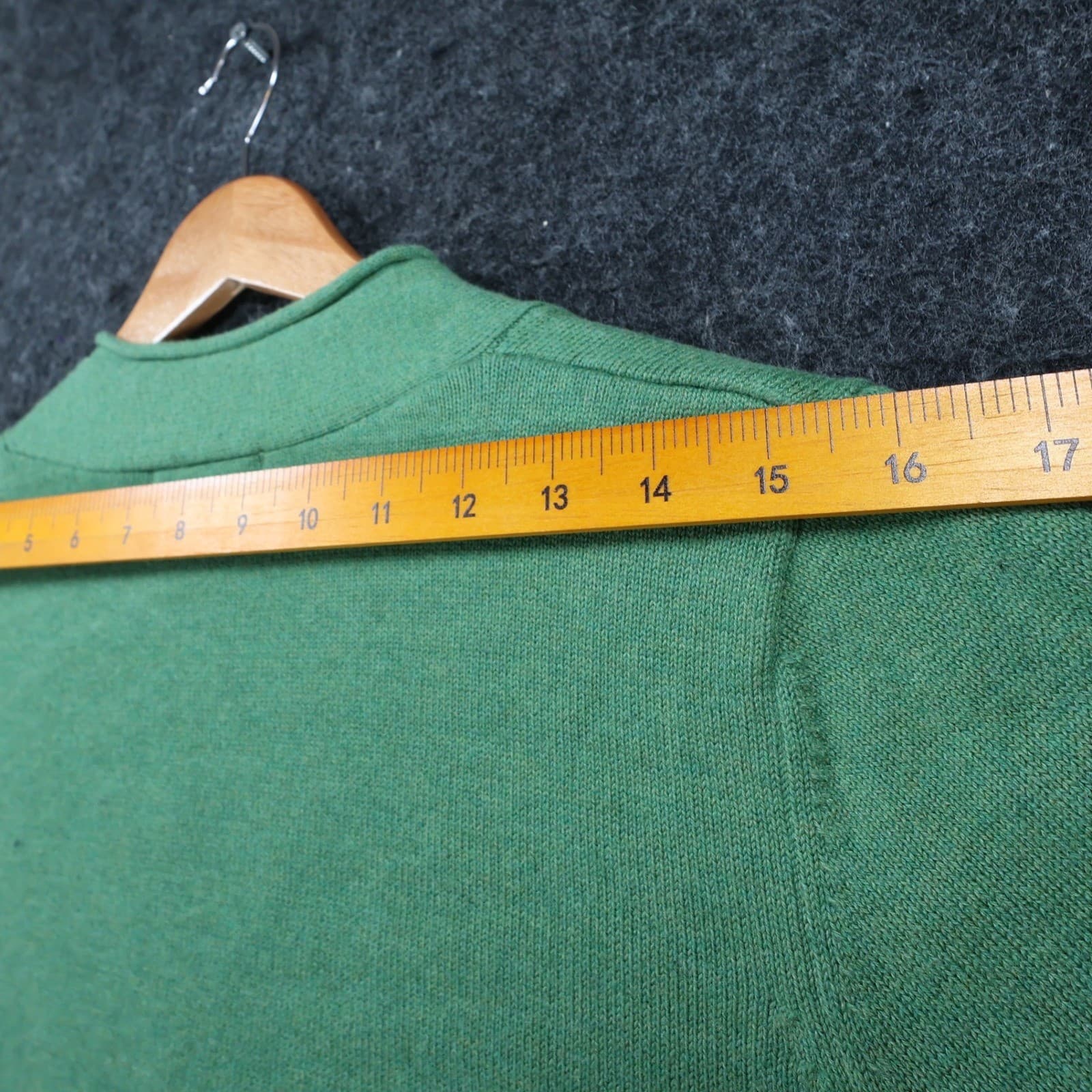 Eddie Bauer Sweater Womens L Green Cotton Blend V-Neck Knit Casual Classic - Thumbnail 6