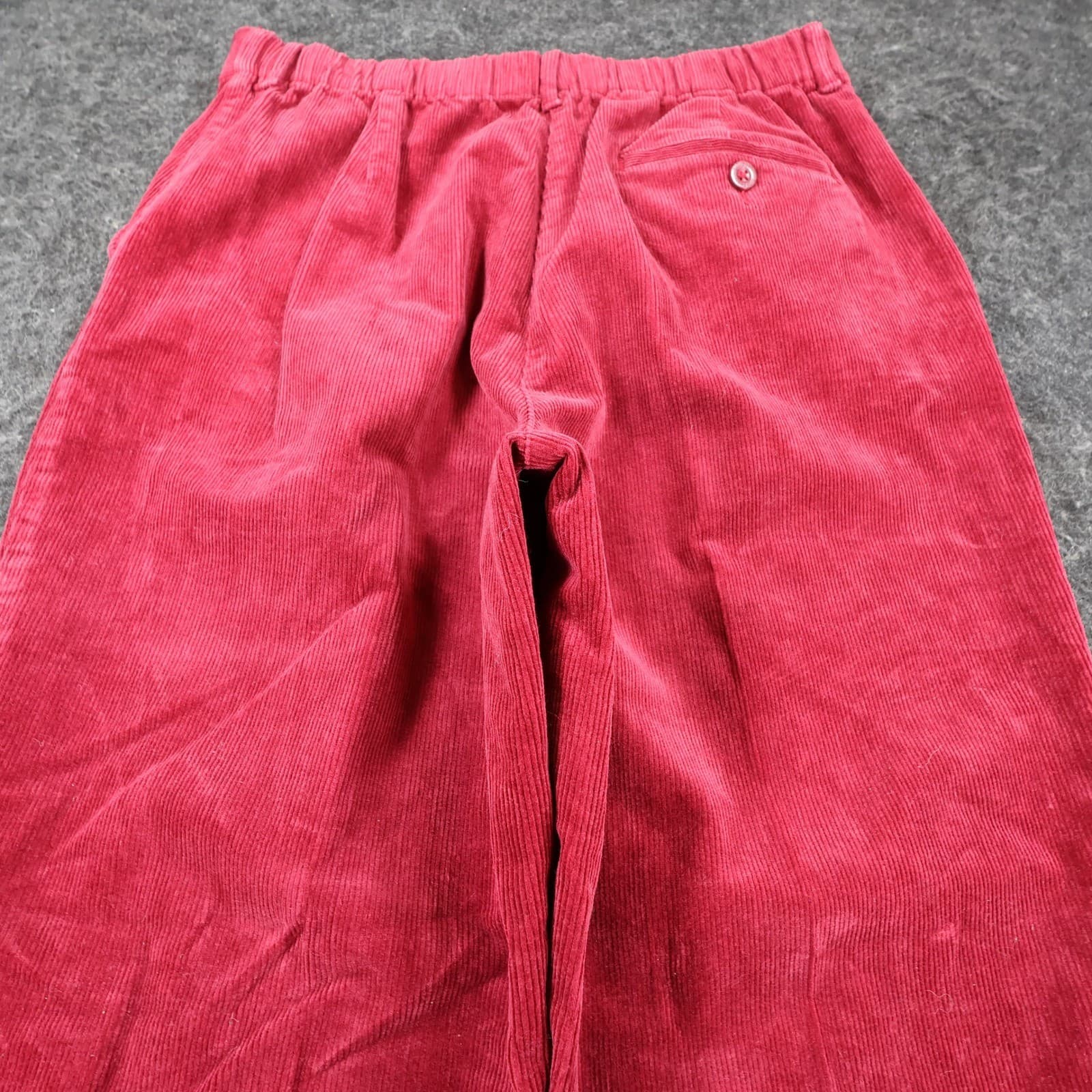 Vintage L.L.Bean Corduroy Pants Womens 12P Red Casual - Thumbnail 10