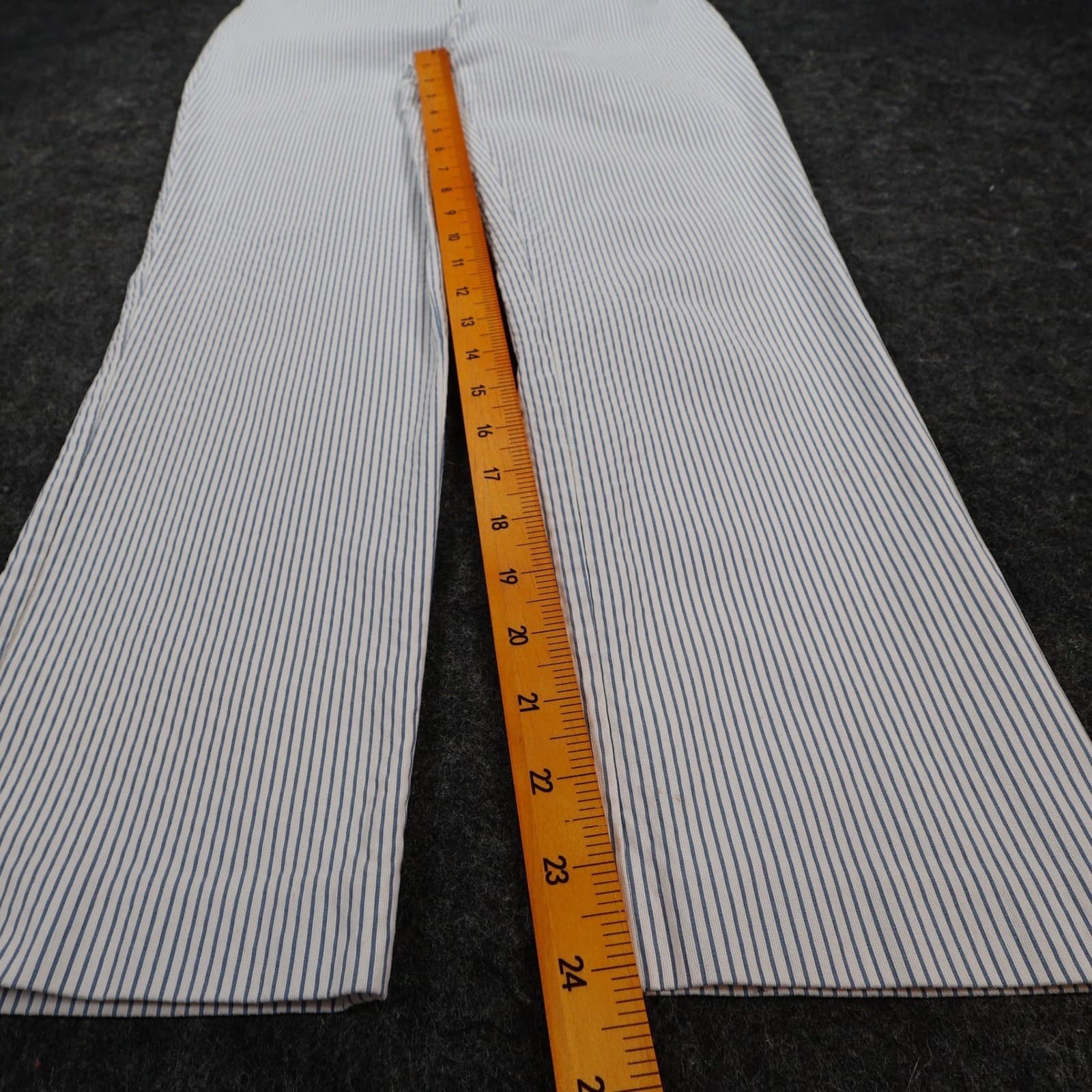 Amanda + Chelsea Dress Pants Womens 6P Blue White Pinstripe Rayon Slim Trousers - Thumbnail 4