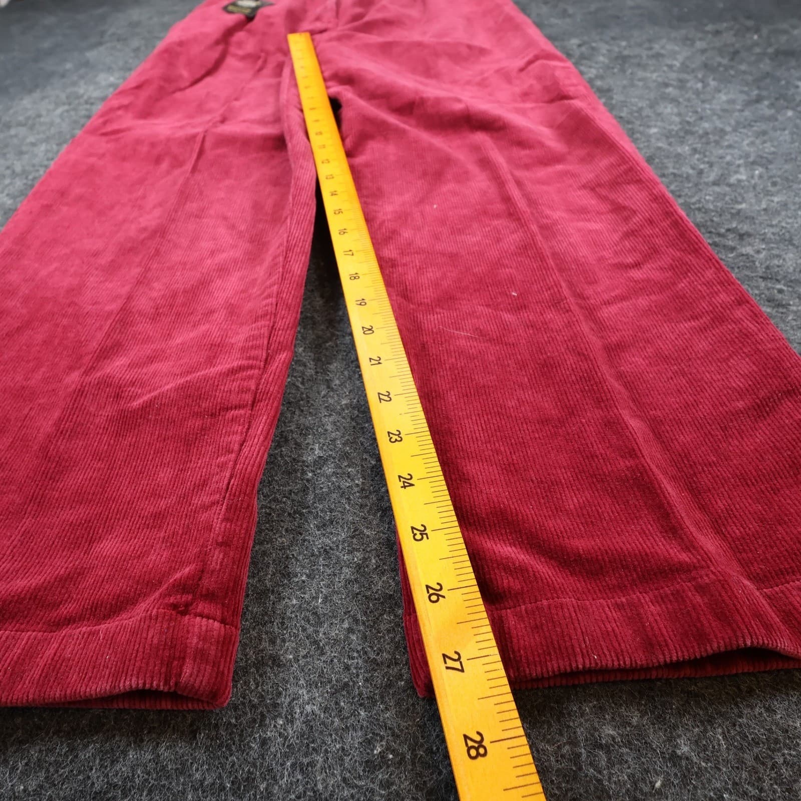 Vintage L.L.Bean Corduroy Pants Womens 12P Red Casual - Thumbnail 4