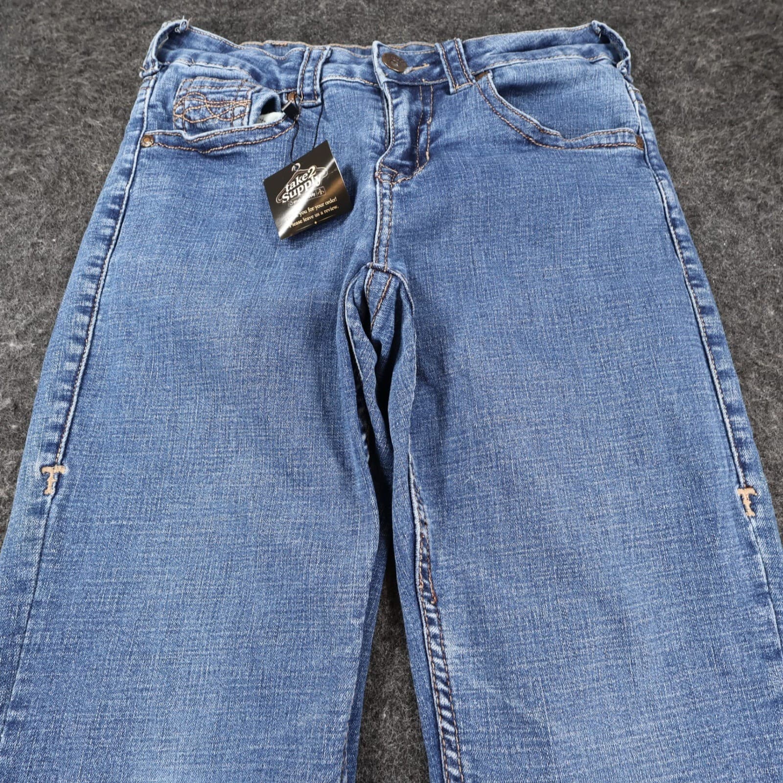Cowgirl Tuff Co Jeans Womens 27 Blue Cotton Blend Bootcut Dimi Deluxe Western - Thumbnail 9
