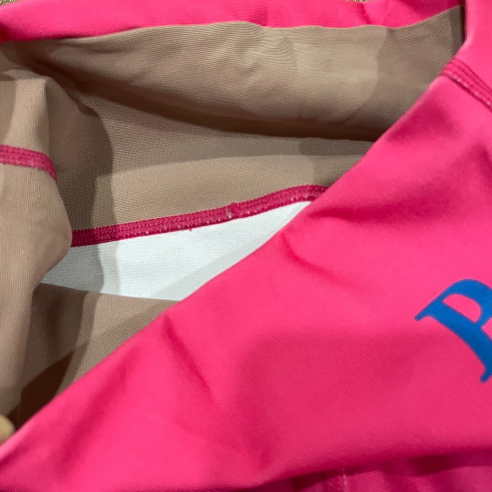 Pitbull Fit Compression Leggings Women Small Pink Blue Running - Thumbnail 5
