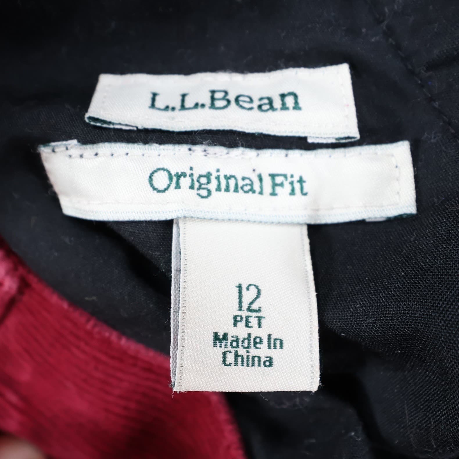 Vintage L.L.Bean Corduroy Pants Womens 12P Red Casual - Thumbnail 7