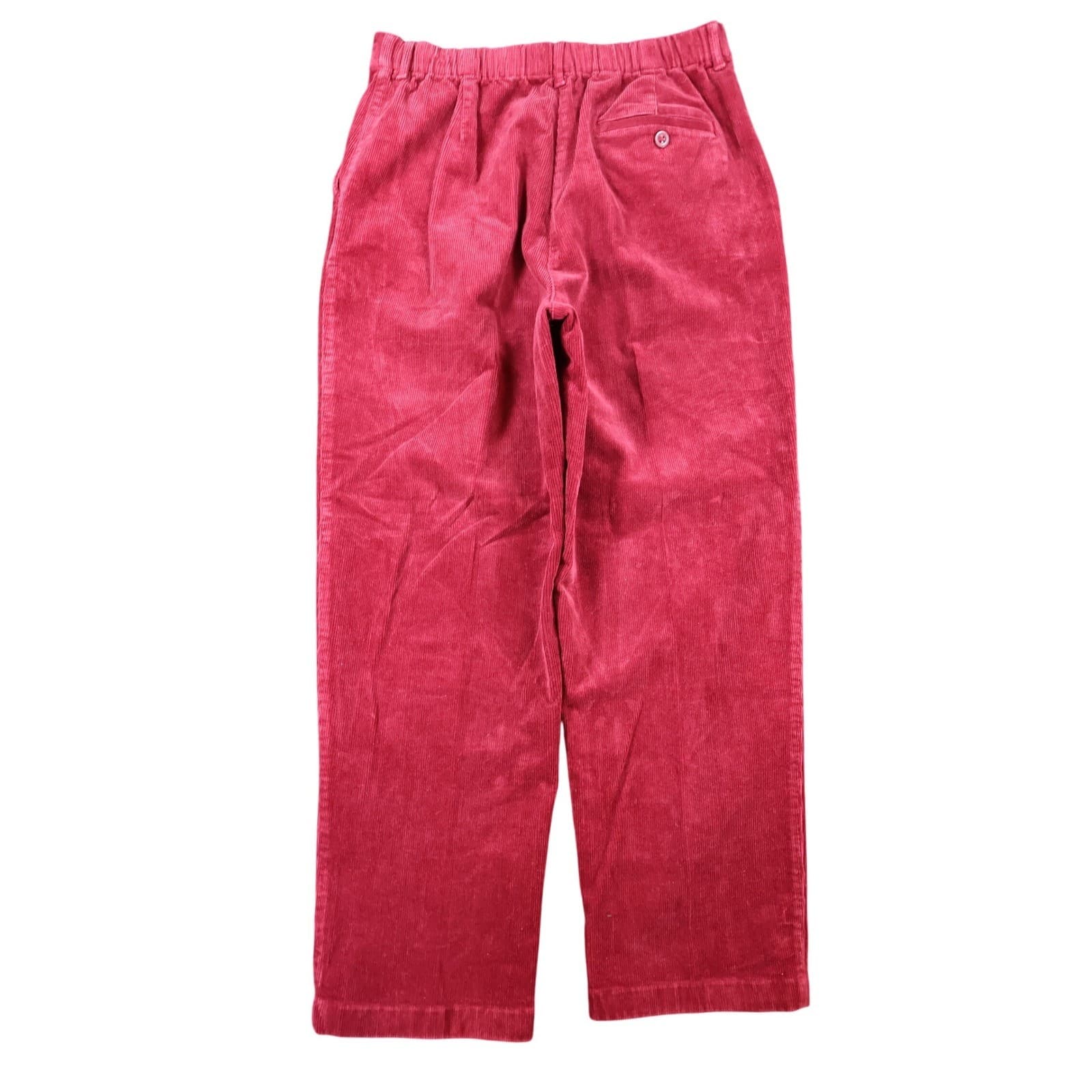 Vintage L.L.Bean Corduroy Pants Womens 12P Red Casual - Thumbnail 2