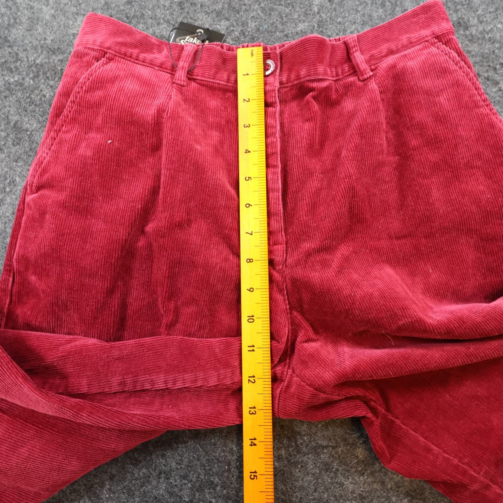 Vintage L.L.Bean Corduroy Pants Womens 12P Red Casual - Thumbnail 5
