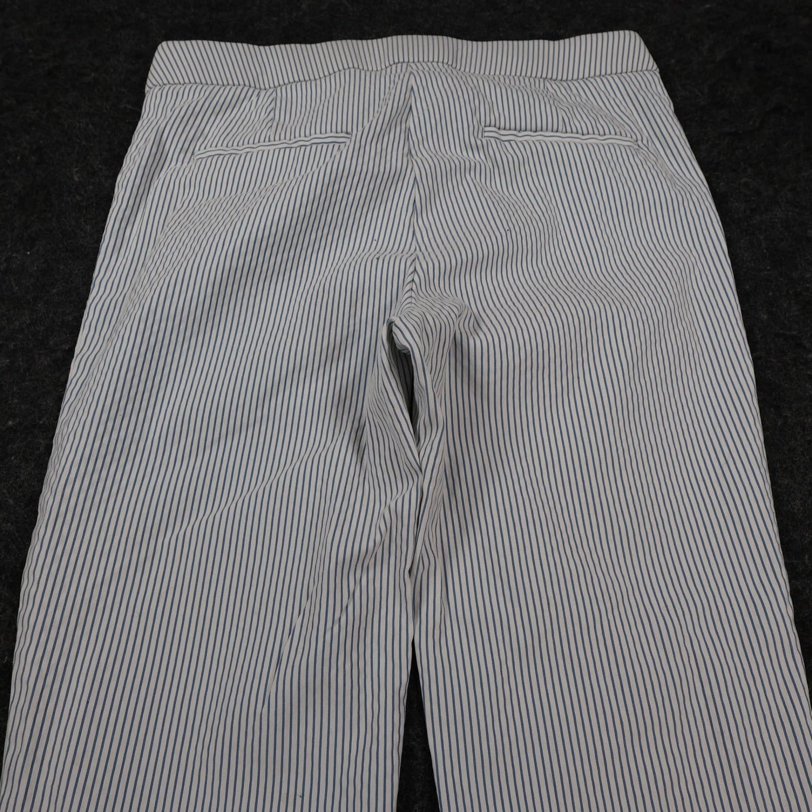 Amanda + Chelsea Dress Pants Womens 6P Blue White Pinstripe Rayon Slim Trousers - Thumbnail 13