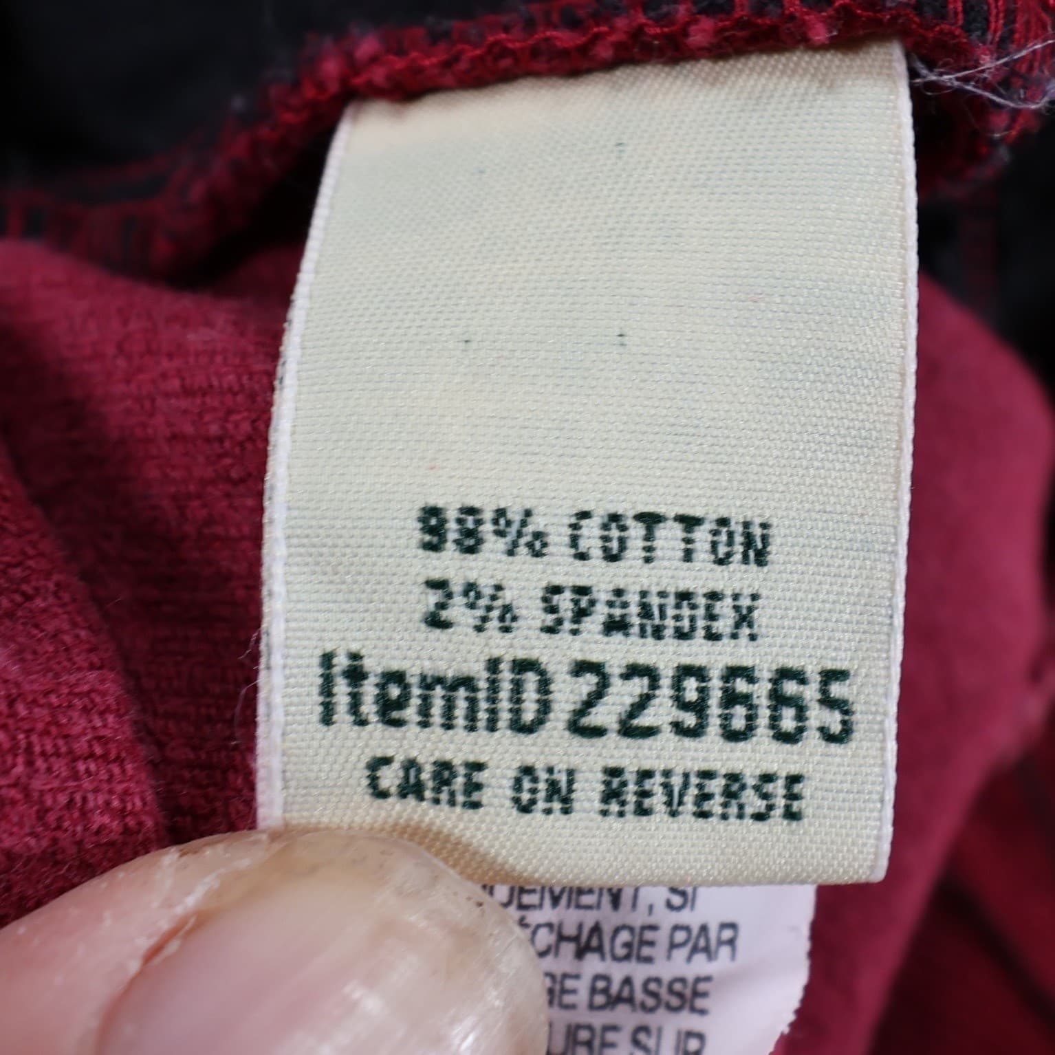 Vintage L.L.Bean Corduroy Pants Womens 12P Red Casual - Thumbnail 8