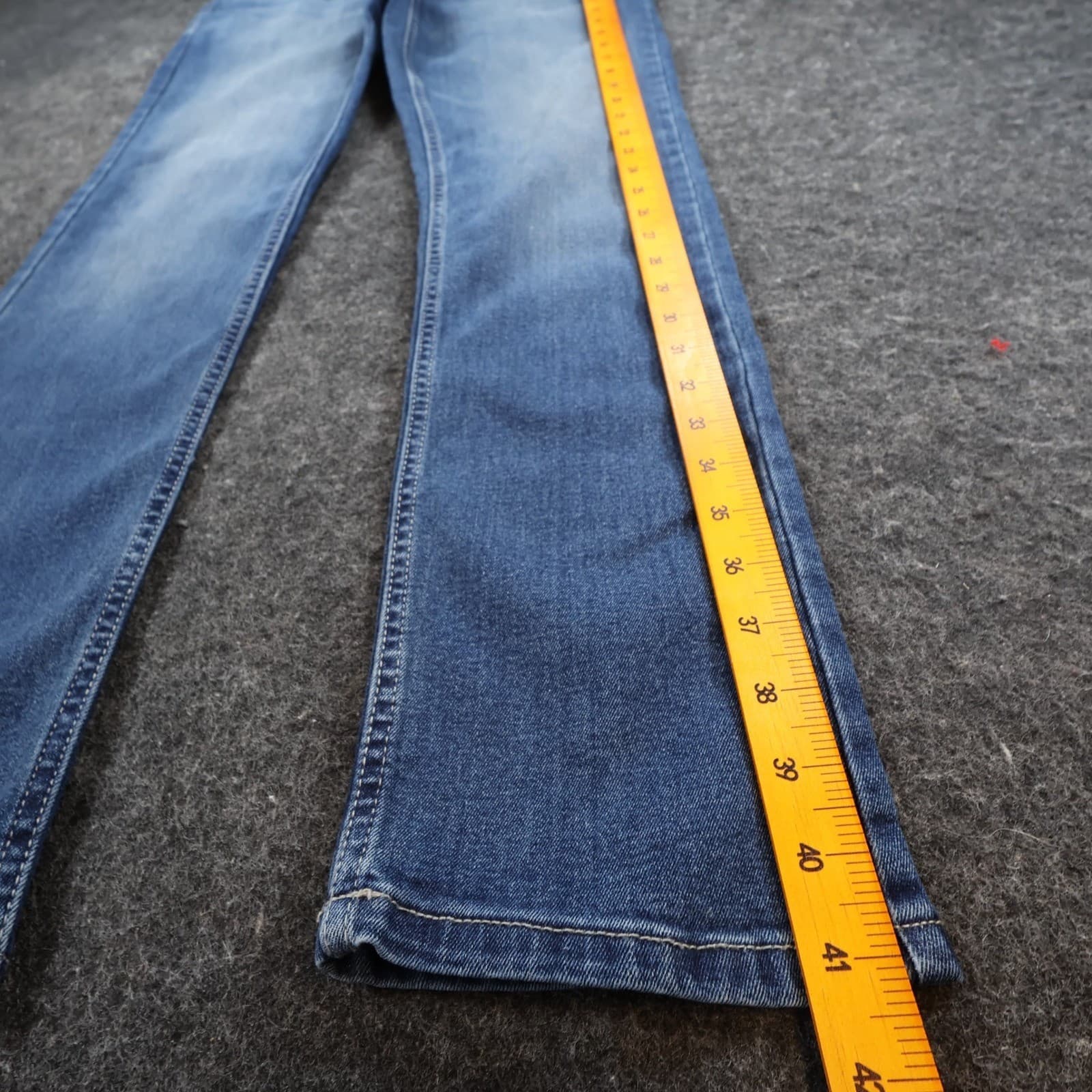 Calvin Klein Jeans Skinny Boys 20 Blue Cotton Blend Stretch Denim Casual - Thumbnail 3