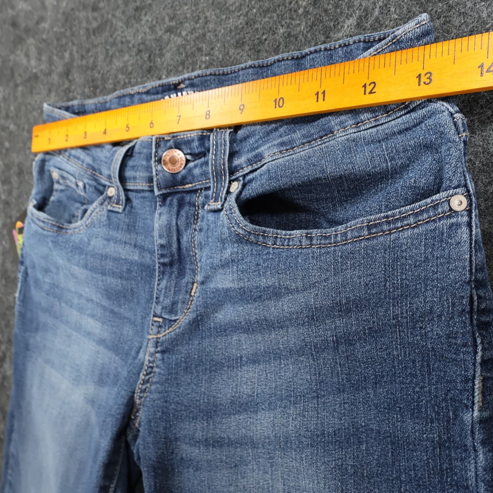 Signature by Levi Strauss Jeans Womens 4 Blue Cotton Modern Slim Cuffed Stretch - Thumbnail 6