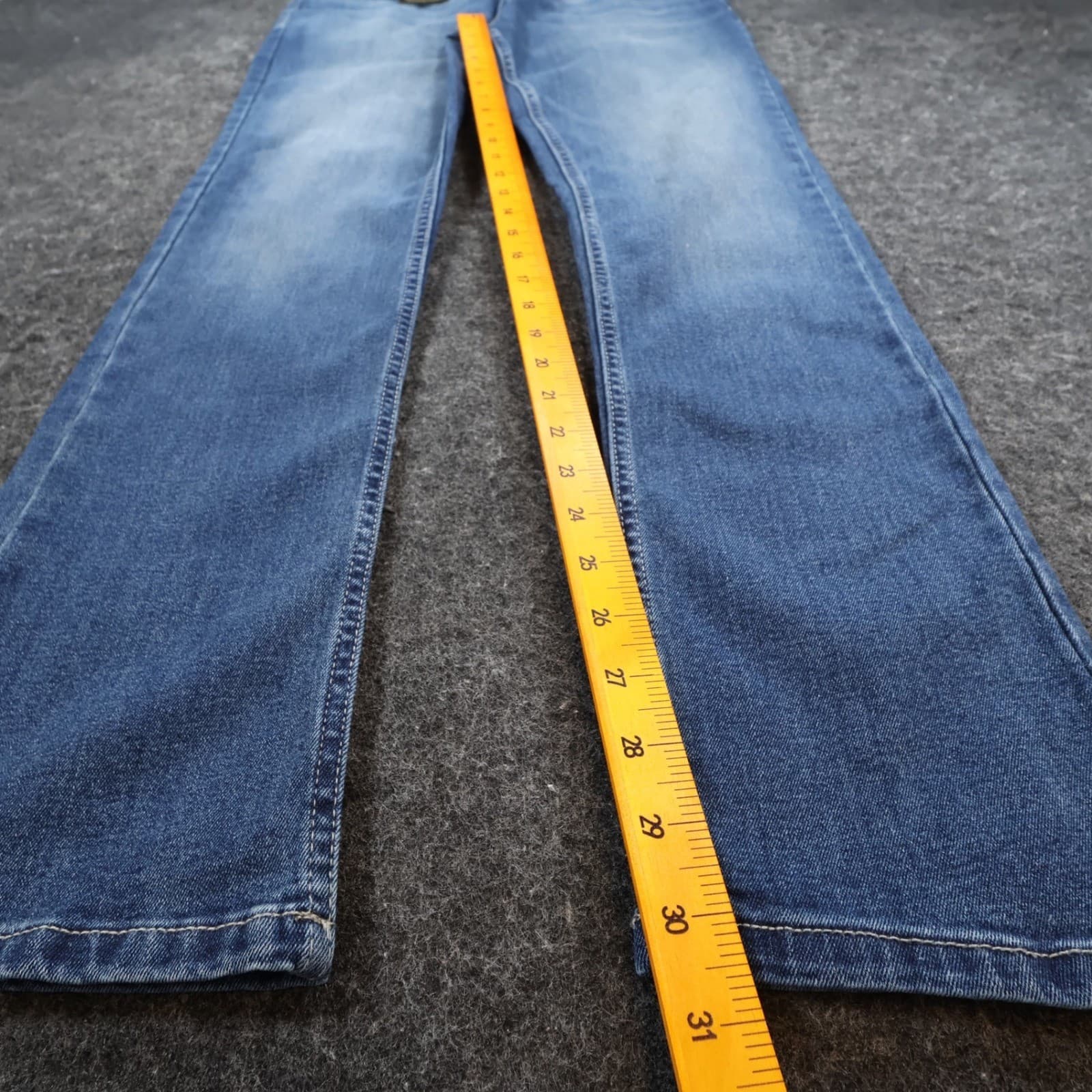 Calvin Klein Jeans Skinny Boys 20 Blue Cotton Blend Stretch Denim Casual - Thumbnail 4