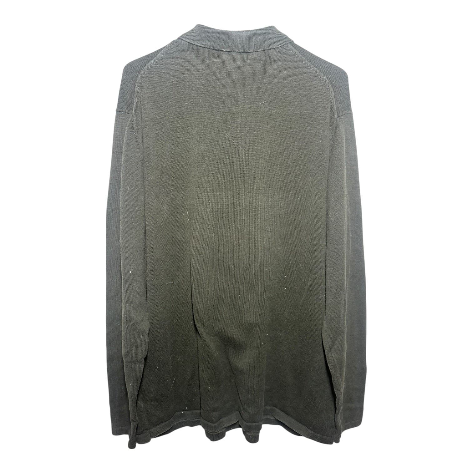 Eddie Bauer Men's Long Sleeve Polo Shirt Olive Green Tall XL - Thumbnail 2