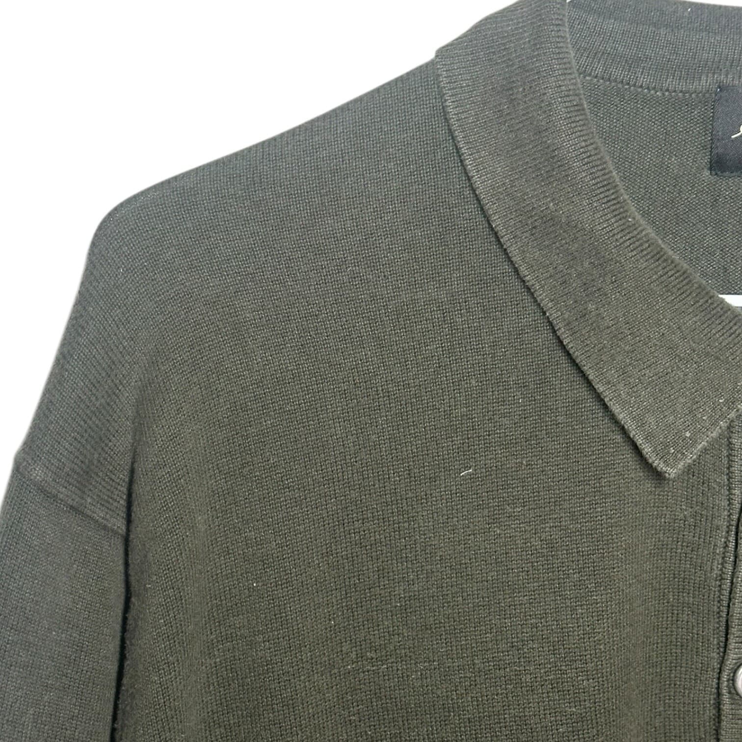 Eddie Bauer Men's Long Sleeve Polo Shirt Olive Green Tall XL - Thumbnail 3