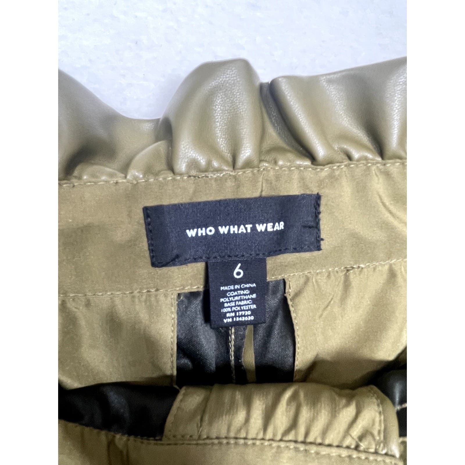 Who What Wear Women's Faux Paperbag Leather Pants - Size 6 - Thumbnail 6