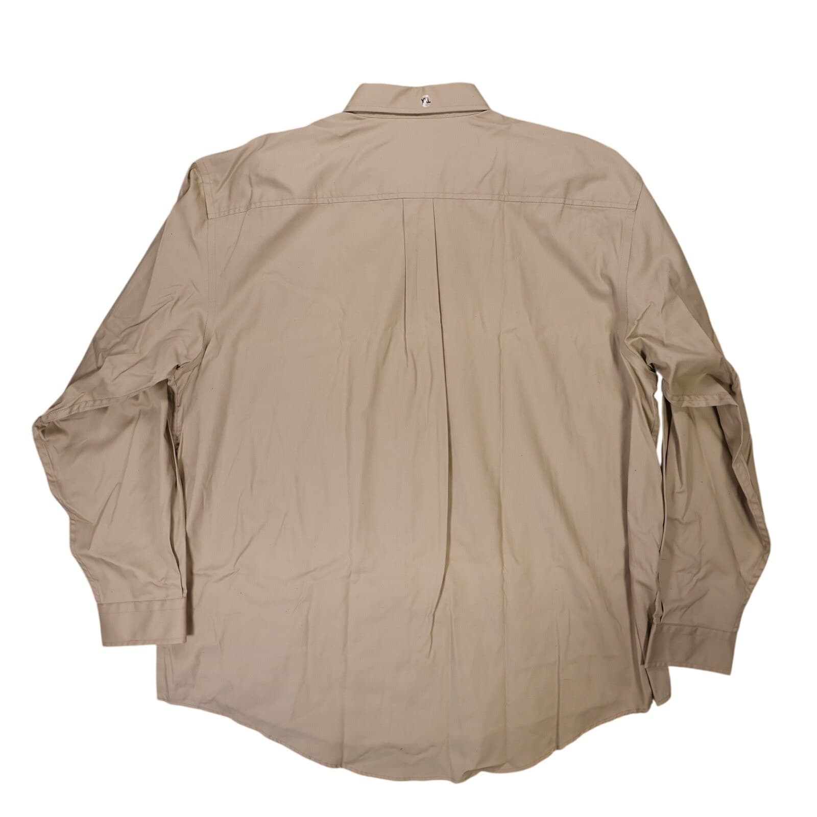 Arrow Button Down Shirt Mens XXL Tan New Vintage Easy Care Long Sleeve - Thumbnail 2