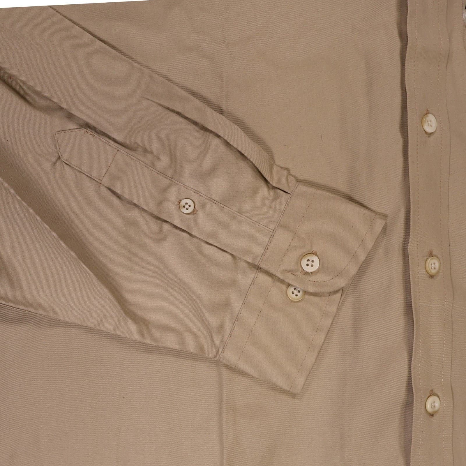 Arrow Button Down Shirt Mens XXL Tan New Vintage Easy Care Long Sleeve - Thumbnail 4