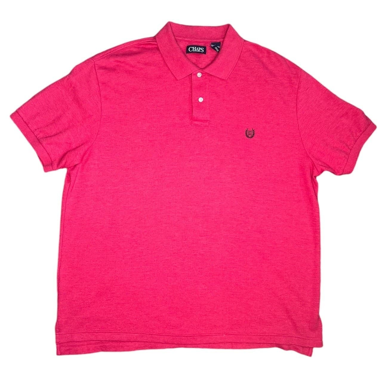 Chaps Men's XXL Red Short Sleeve Cotton Polo Shirt - Thumbnail 5