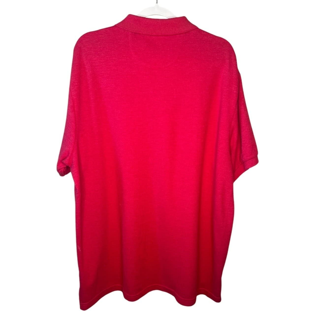 Chaps Men's XXL Red Short Sleeve Cotton Polo Shirt - Thumbnail 2