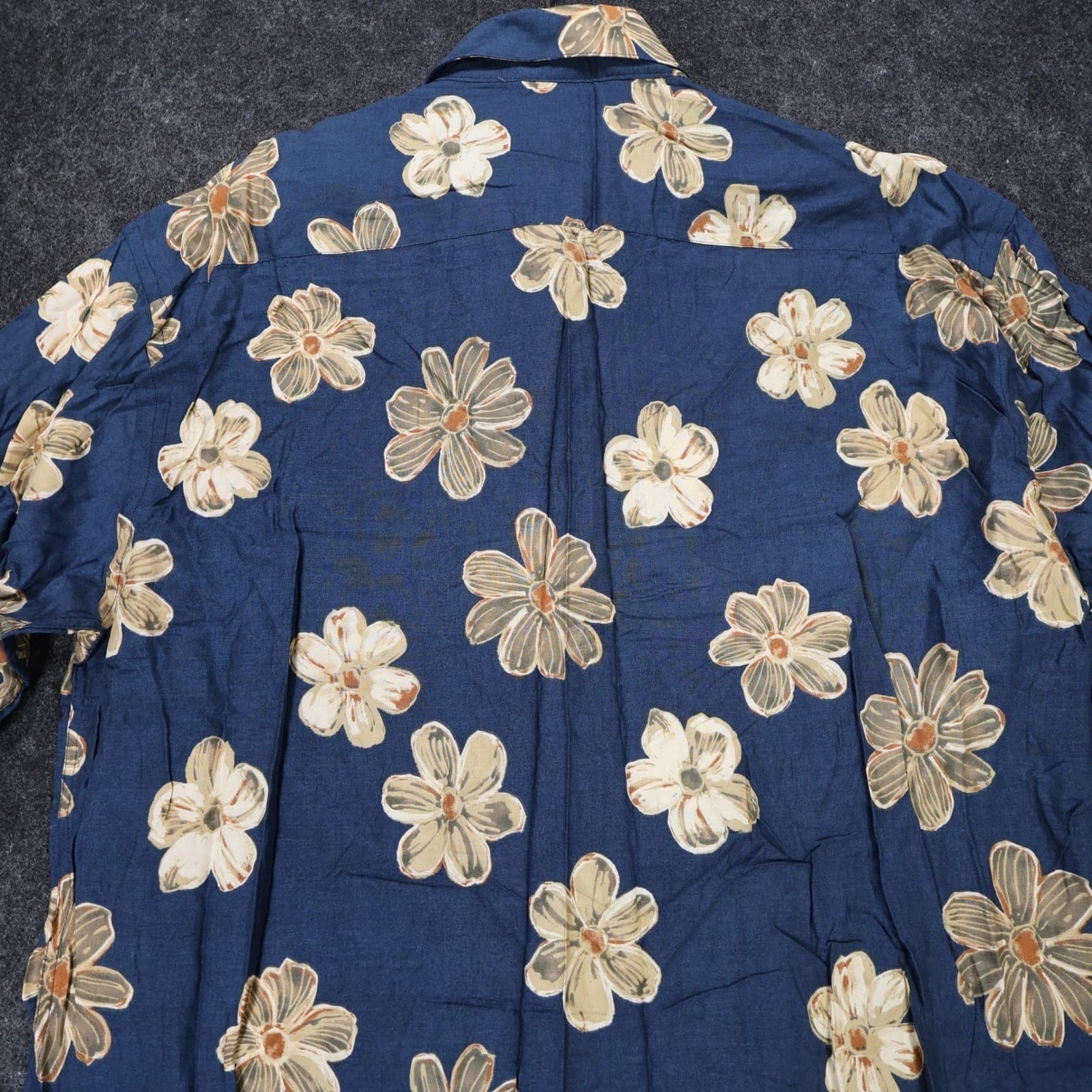 Van Heusen Button Up Shirt Mens XL New Vintage Floral Rayon Short Sleeve - Thumbnail 5