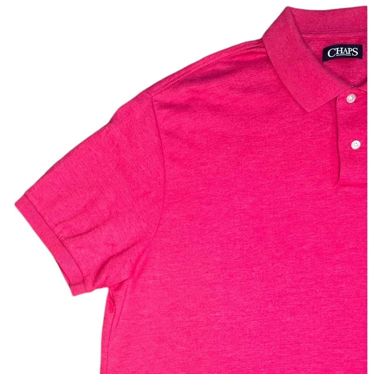 Chaps Men's XXL Red Short Sleeve Cotton Polo Shirt - Thumbnail 6