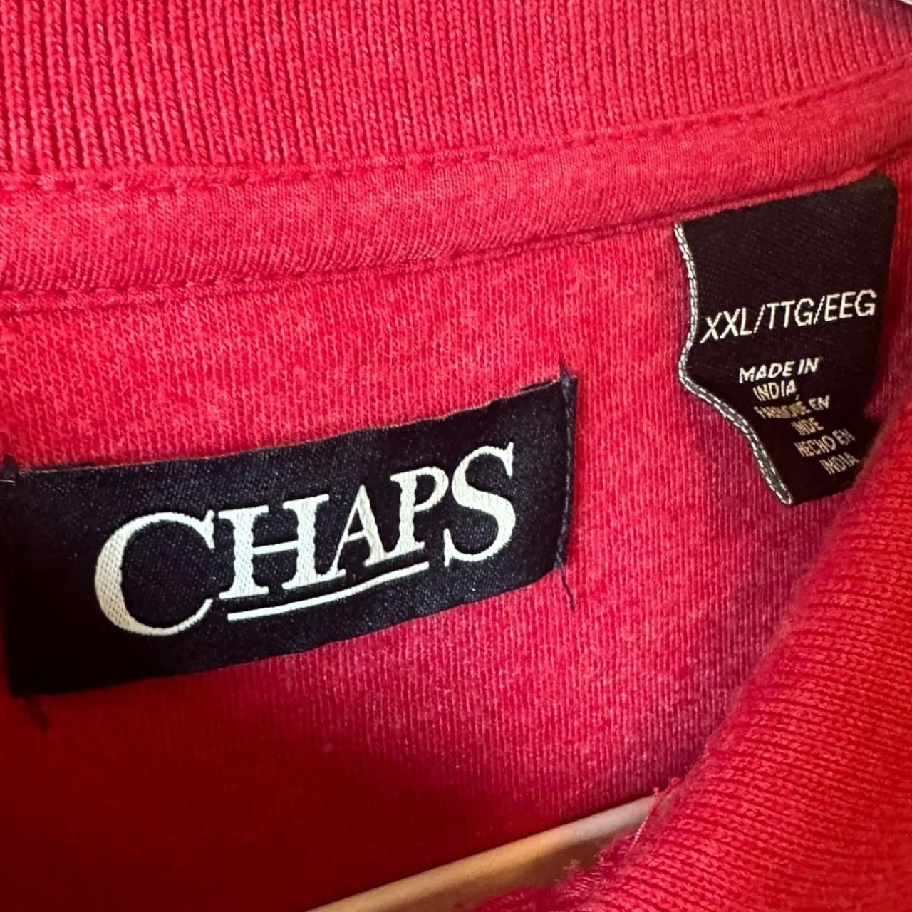 Chaps Men's XXL Red Short Sleeve Cotton Polo Shirt - Thumbnail 8