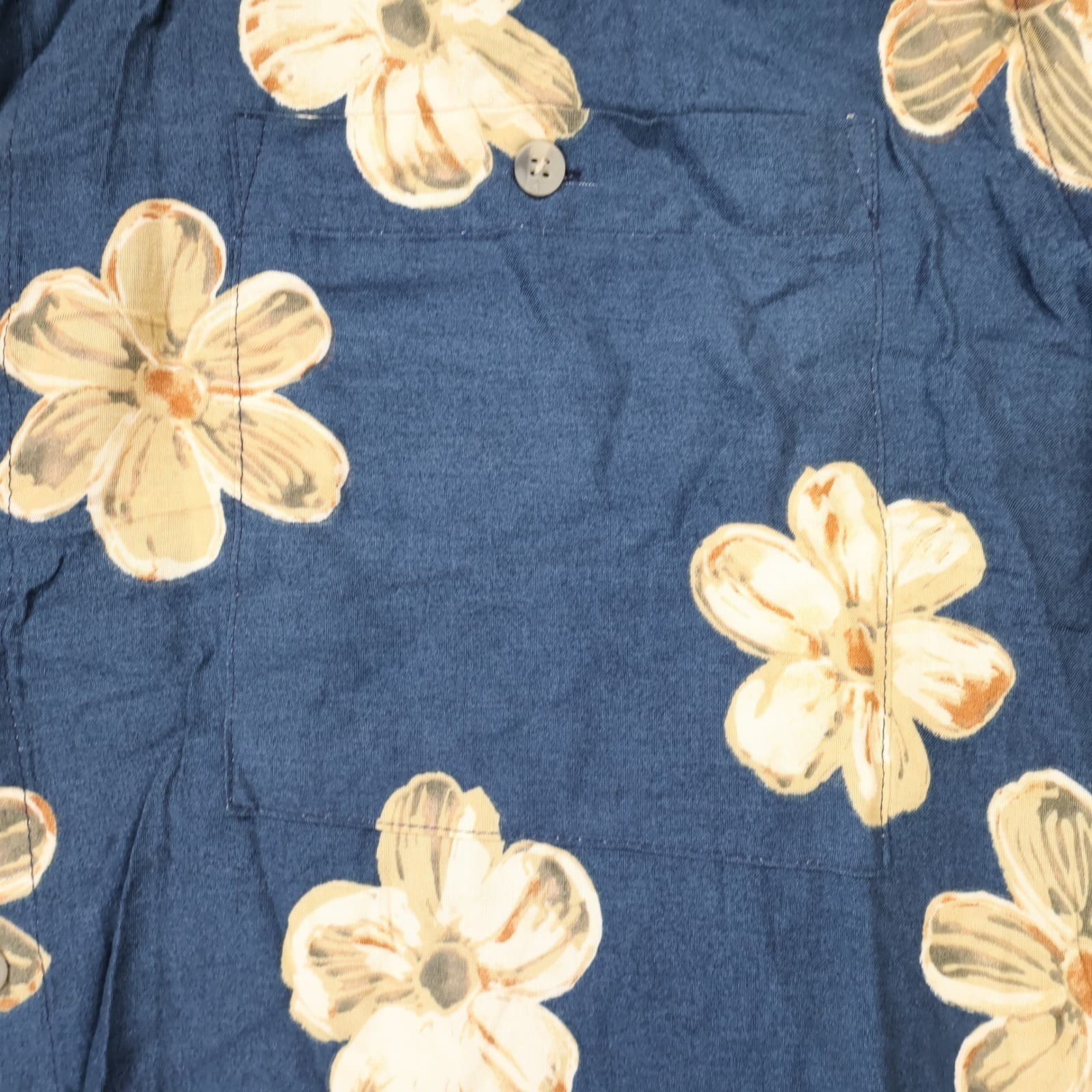 Van Heusen Button Up Shirt Mens XL New Vintage Floral Rayon Short Sleeve - Thumbnail 6