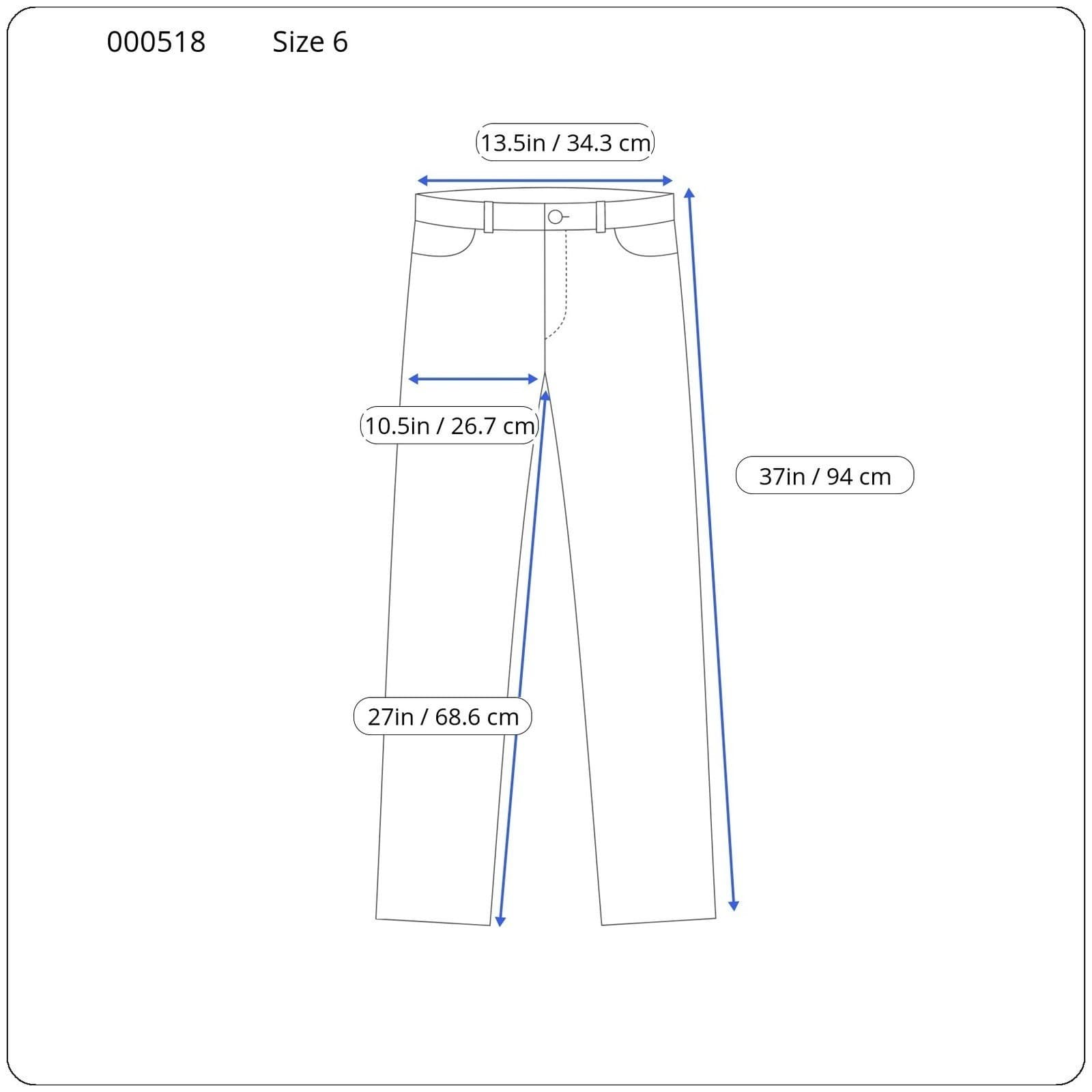 Reba Women's Size 6 Brown Pull On Skinny Pants Stretch Denim Jeans - Thumbnail 4