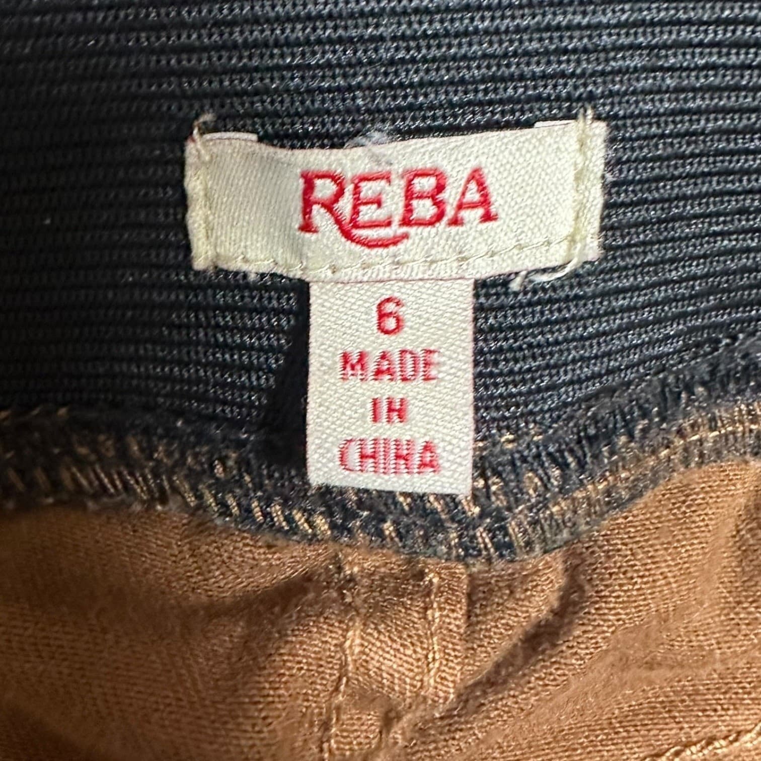 Reba Women's Size 6 Brown Pull On Skinny Pants Stretch Denim Jeans - Thumbnail 3