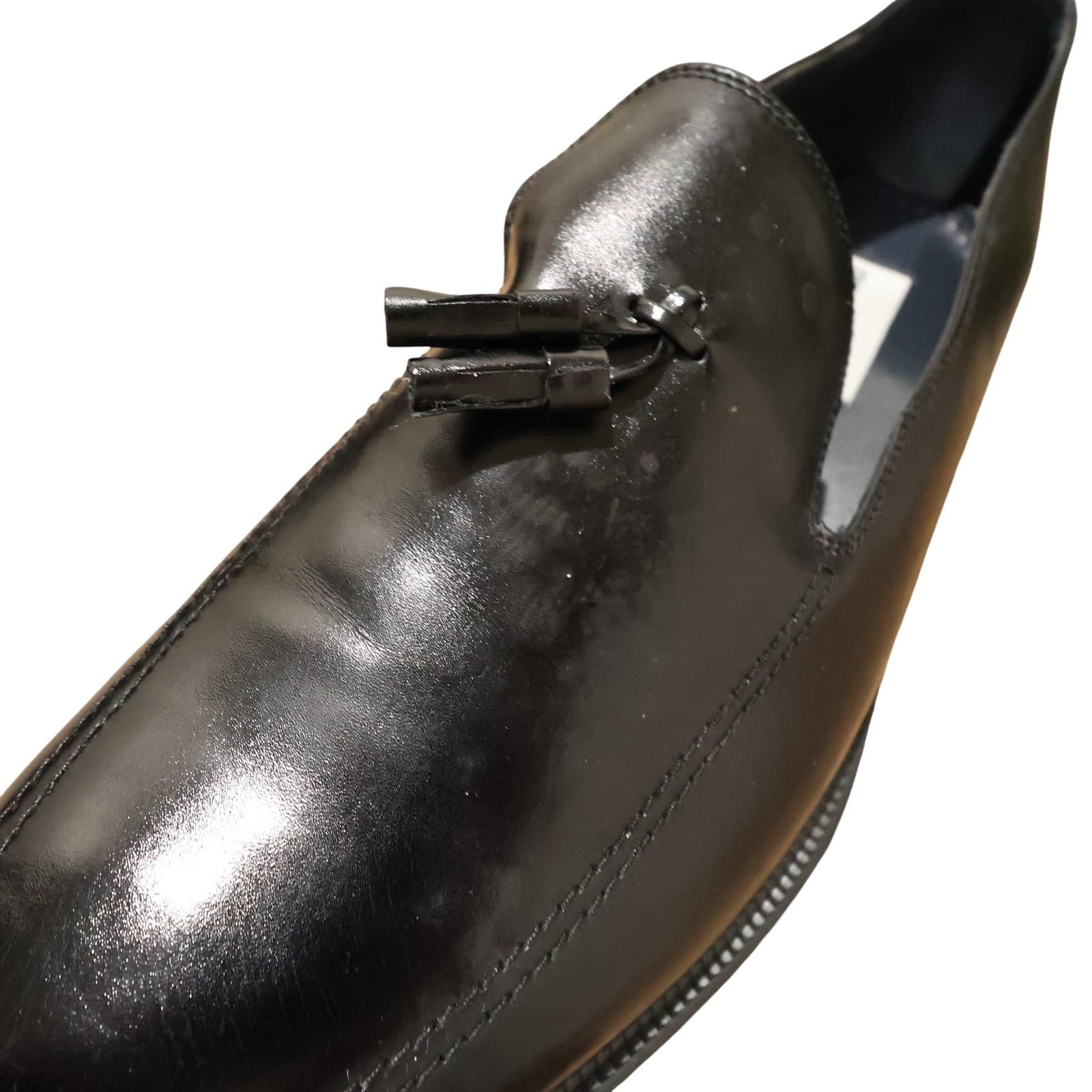Pierre Cardin Michael Loafers Mens Size 13 Black New Tassel Shoes - Thumbnail 4