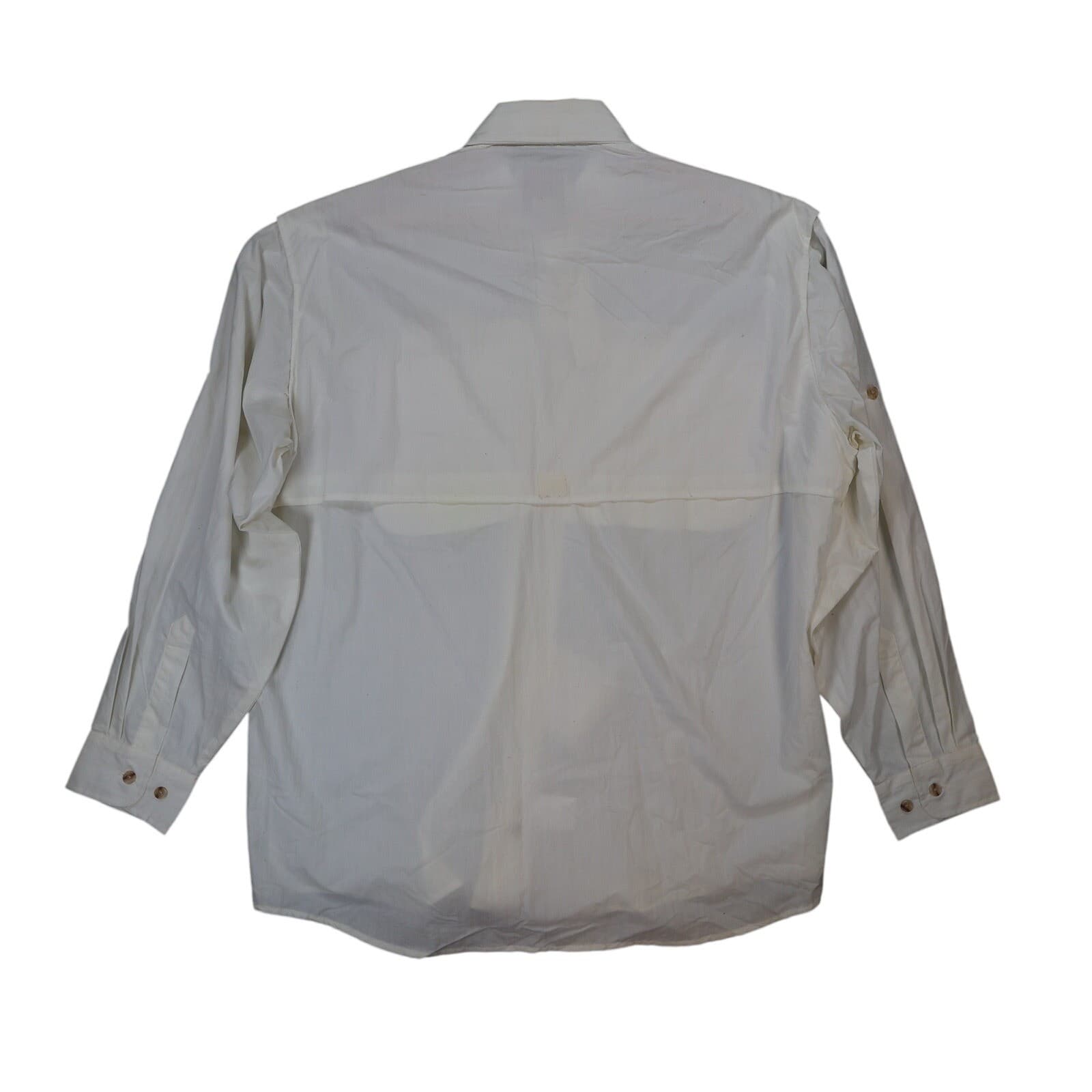 Woolrich Fishing Shirt Mens XL White New Vintage Travel Outfitter Button Up - Thumbnail 2