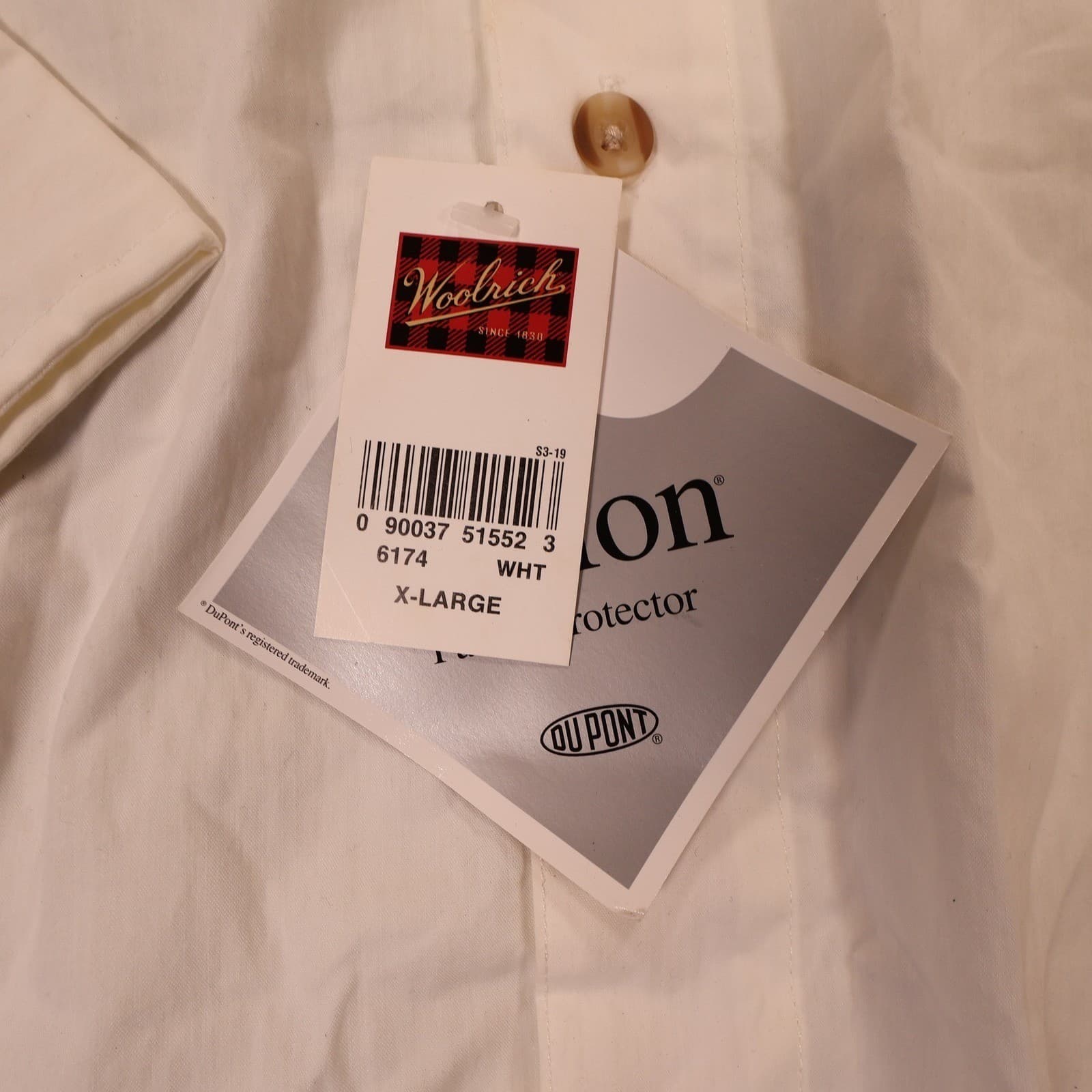 Woolrich Fishing Shirt Mens XL White New Vintage Travel Outfitter Button Up - Thumbnail 5