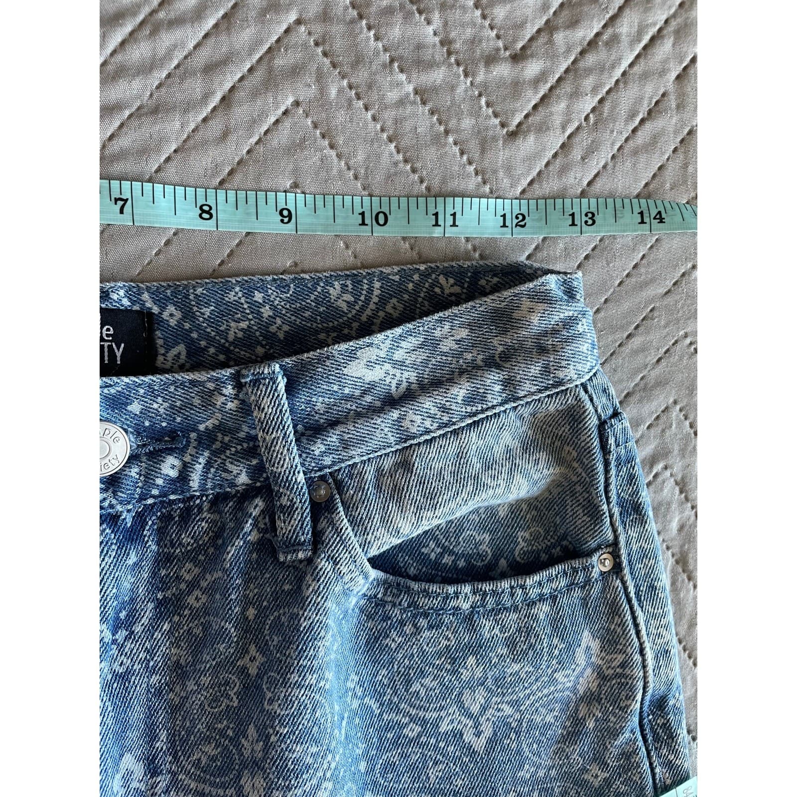 Simple Society Womens Paisley Jeans Size 5 - Thumbnail 6