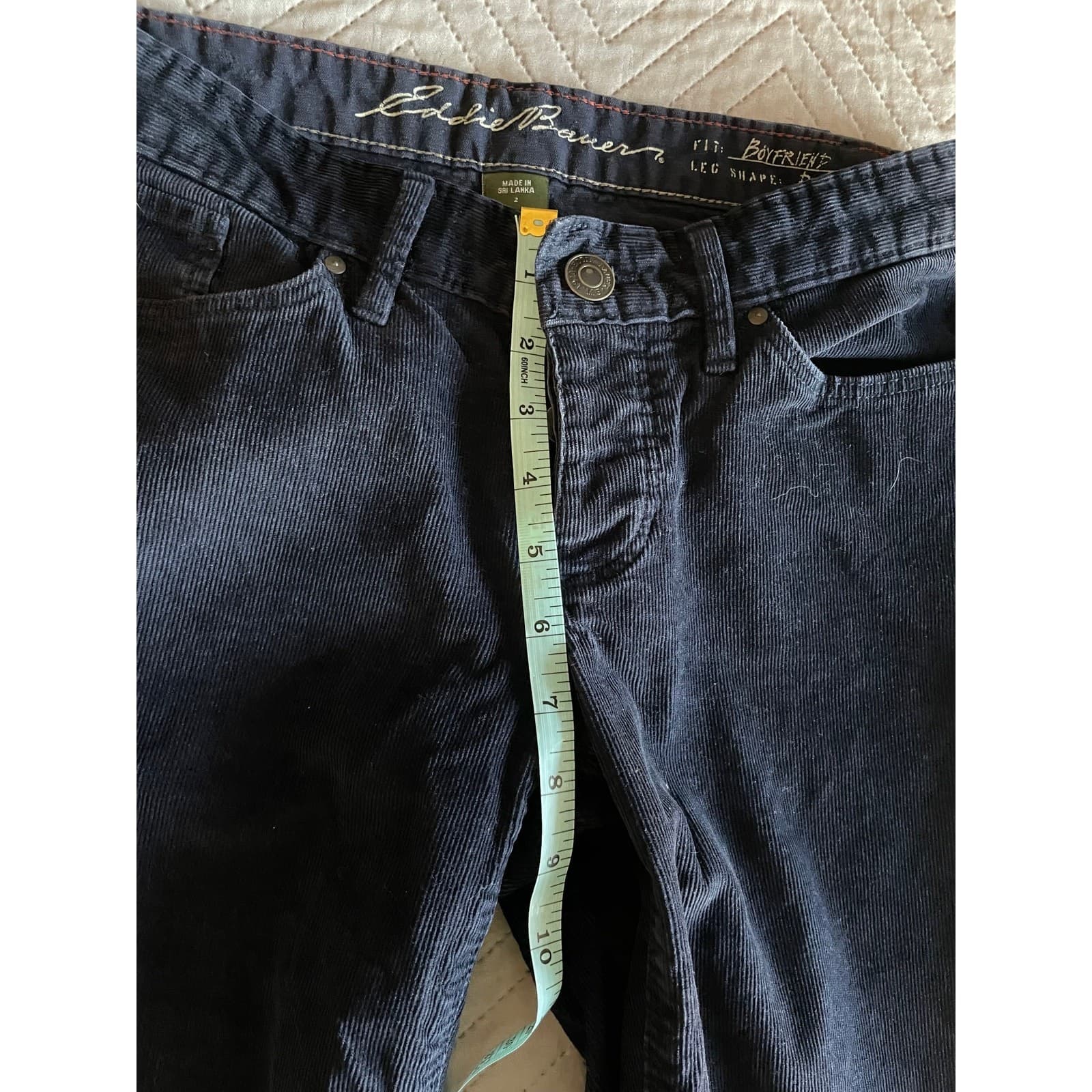 Eddie Bauer Womens Black Corduroy Size 2 - Thumbnail 9