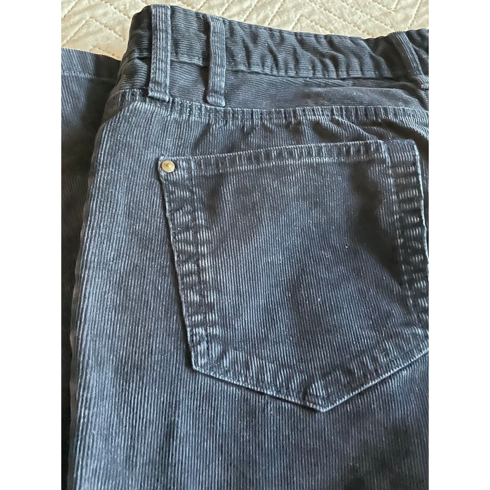 Eddie Bauer Womens Black Corduroy Size 2 - Thumbnail 3