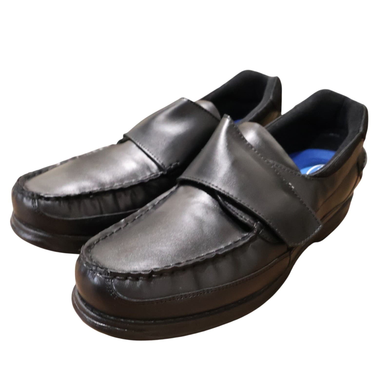 Dr. Scholl's 401 One Strap Mens 13D Black New Hook and Loop Comfort Shoes - Thumbnail 3
