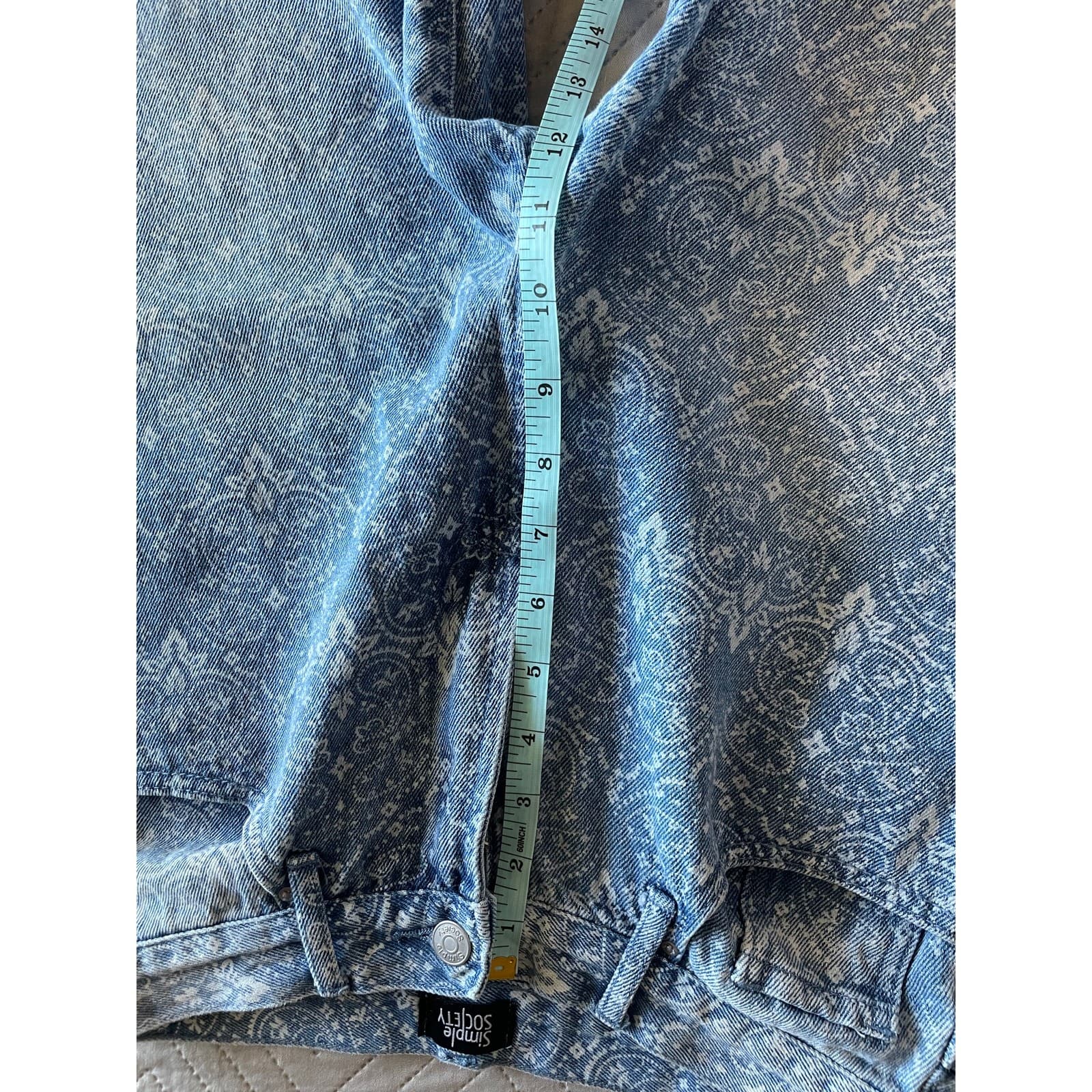 Simple Society Womens Paisley Jeans Size 5 - Thumbnail 7