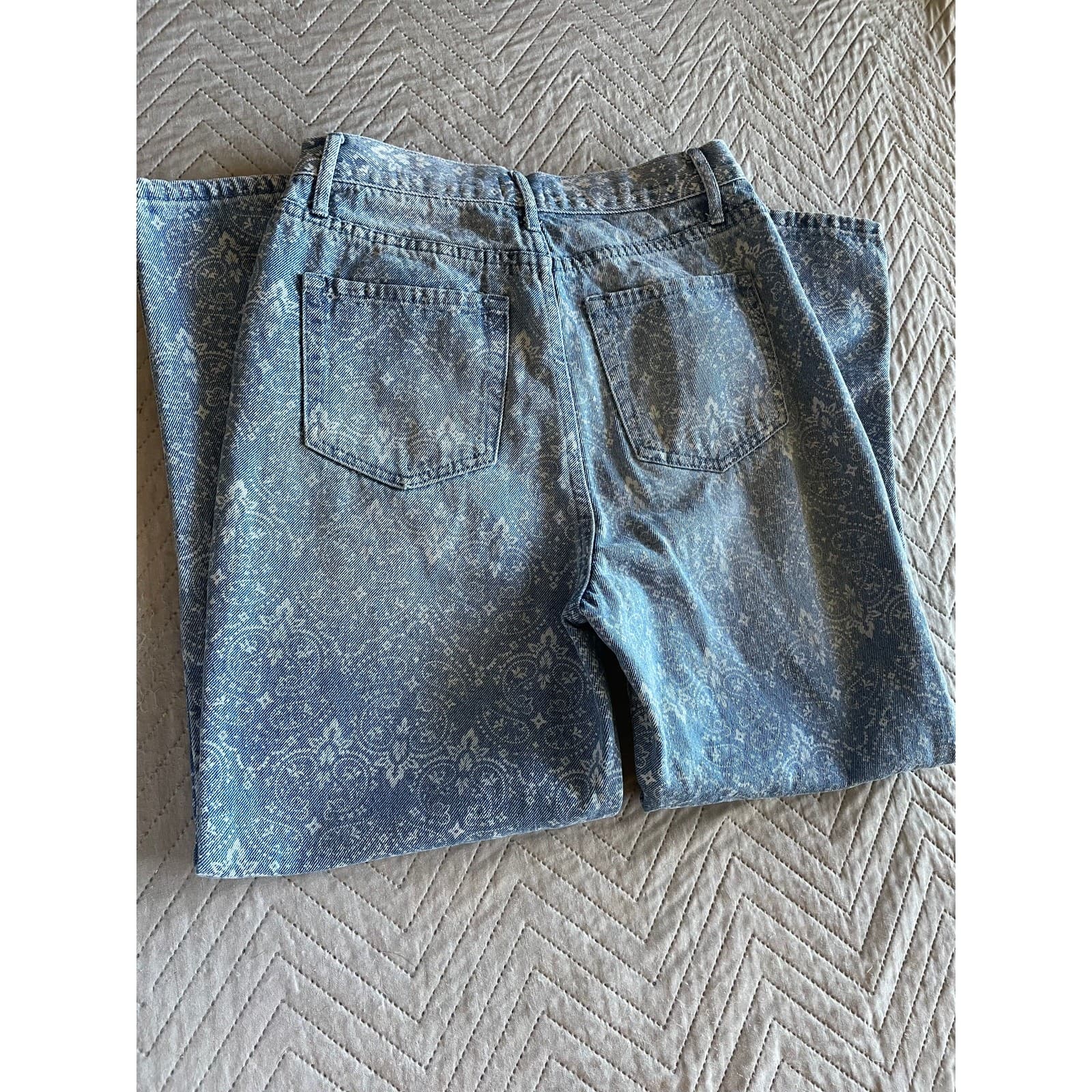Simple Society Womens Paisley Jeans Size 5 - Thumbnail 9
