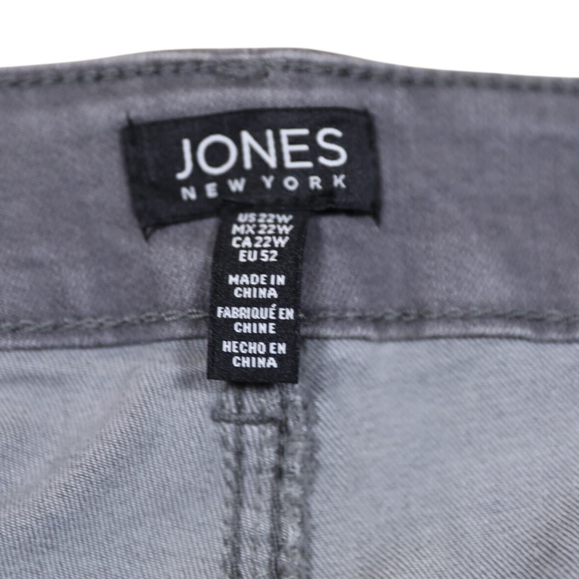 Jones New York Lexington Straight Leg Jeans Womens Size 22W Blue Denim - Thumbnail 6