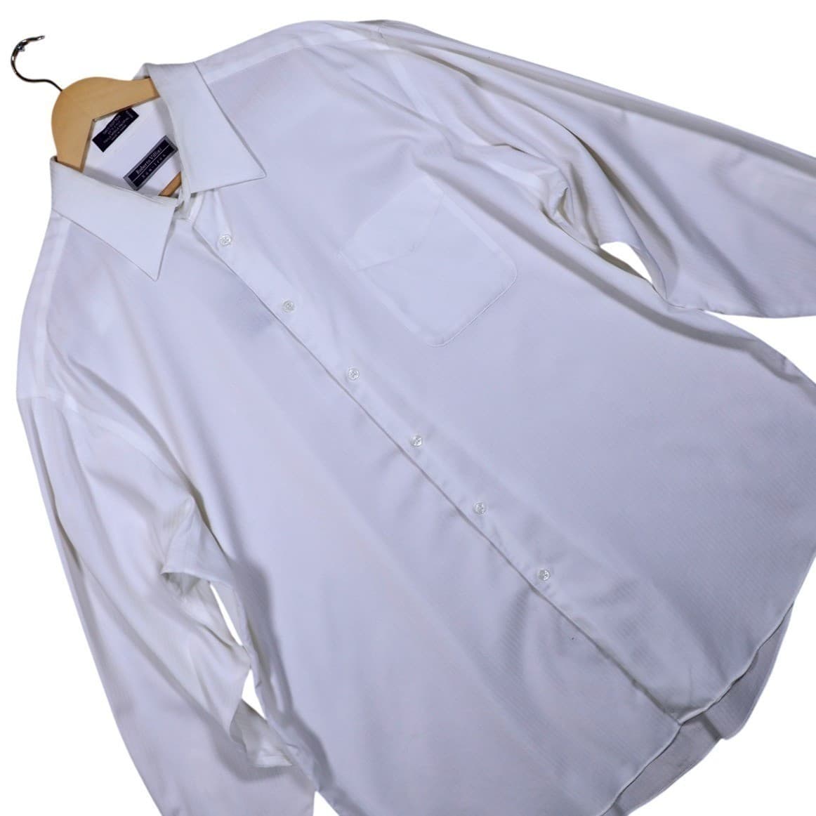 Roberto Villini Mens XXL 18 34-35 Non Iron 100% Cotton Dress Shirt - Thumbnail 3