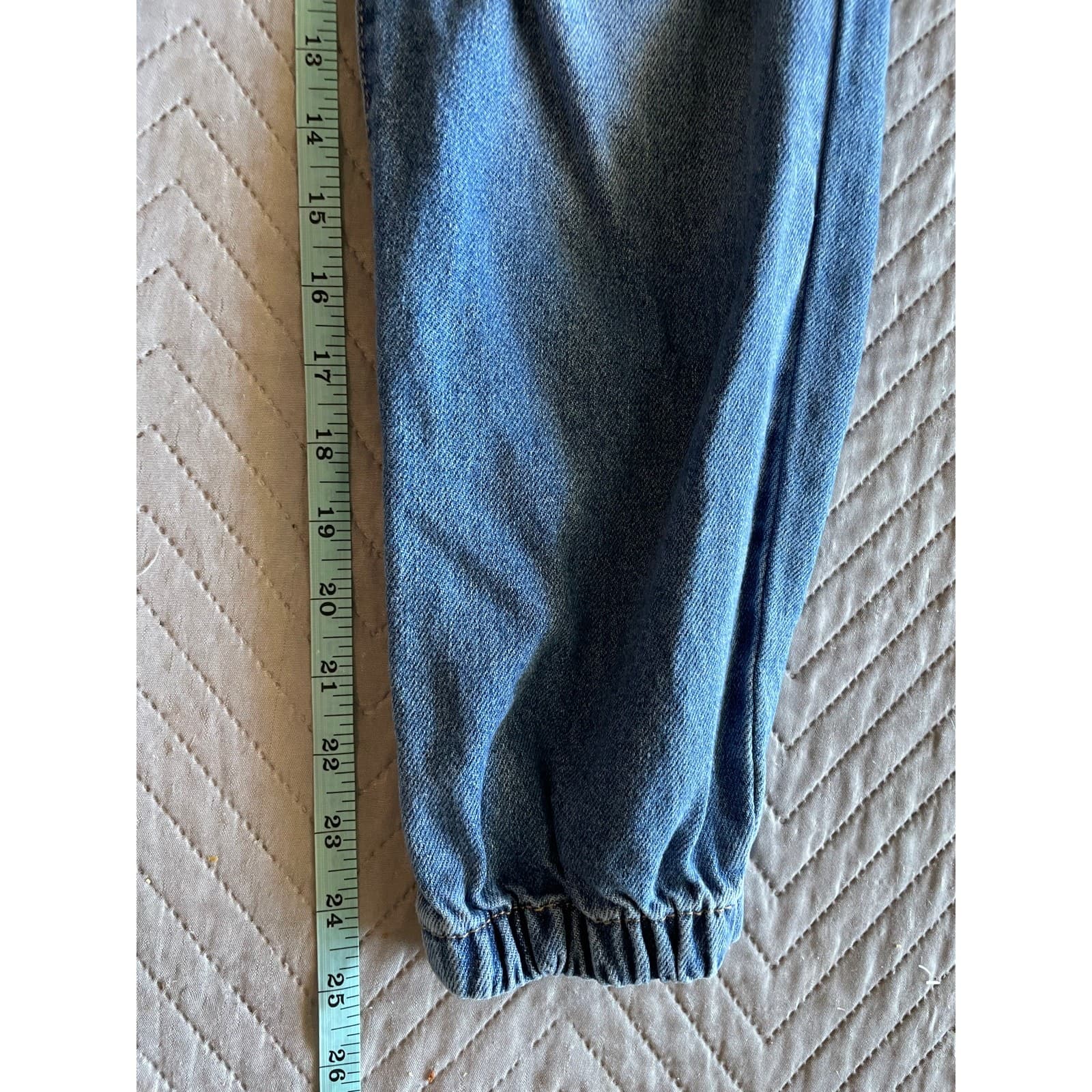 Celebrity Pink Jogger Jeans Women Small Blue Excellent Distressed Elastic Waist - Thumbnail 10
