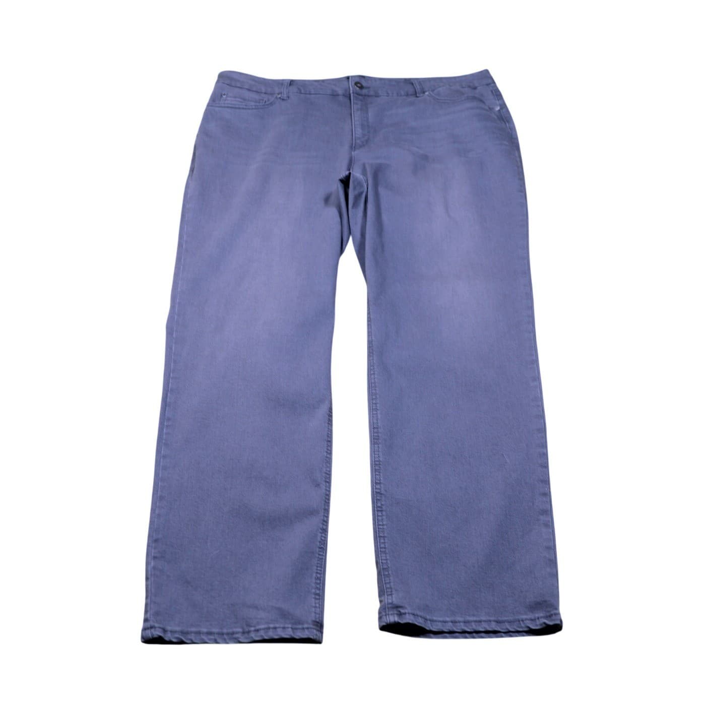 Jones New York Lexington Straight Leg Jeans Womens Size 22W Blue Denim - Thumbnail 5