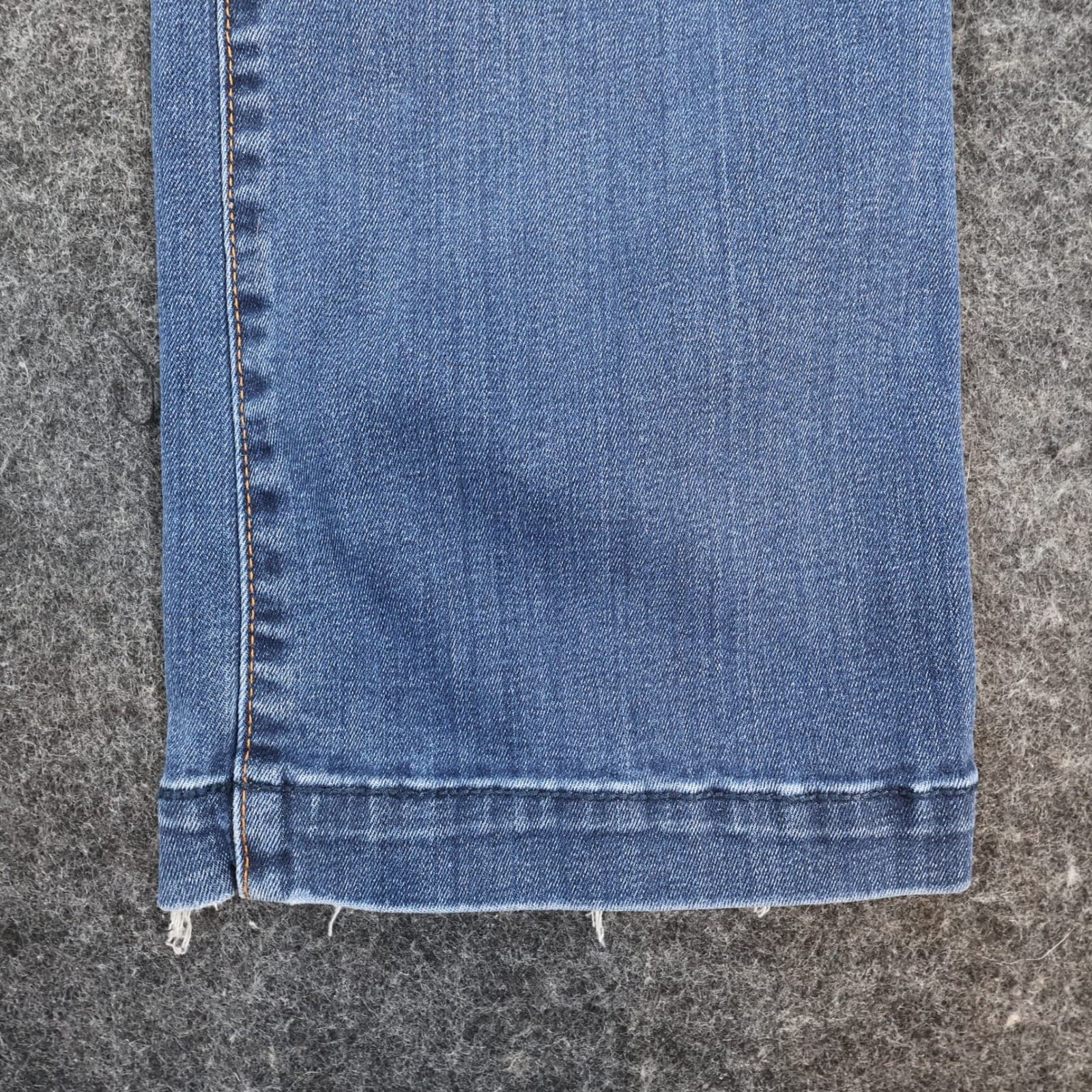Eddie Bauer Jeans Womens 2 Blue Cotton Blend Straight Leg Raw Hem Casual Stretch - Thumbnail 13