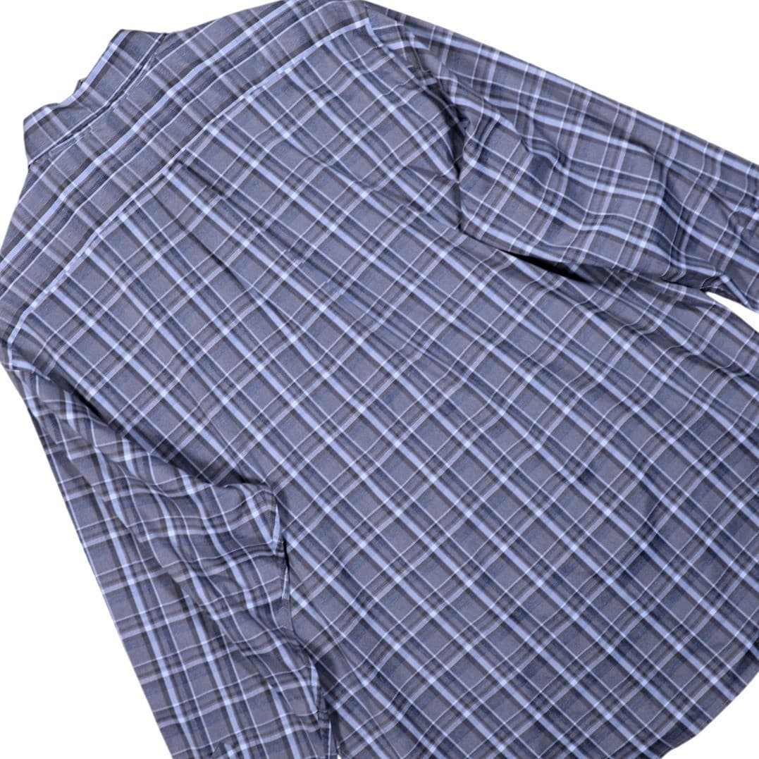 Roundtree Yorke Mens Long Sleeve Button Down Plaid Shirt Size Large - Thumbnail 4