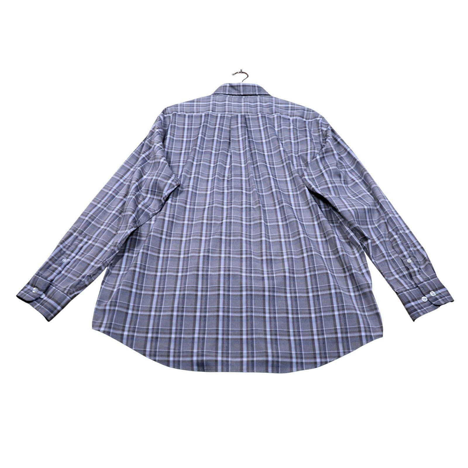 Roundtree Yorke Mens Long Sleeve Button Down Plaid Shirt Size Large - Thumbnail 6