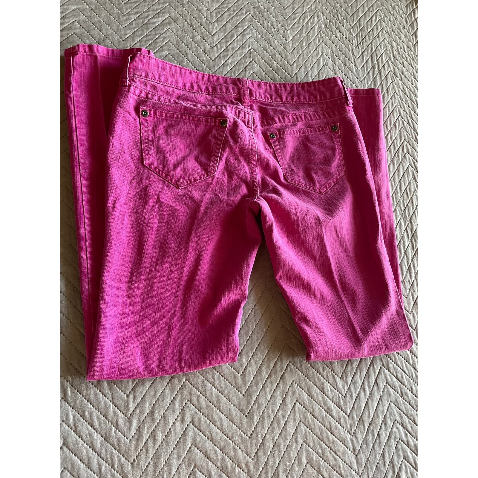 City Streets Womens Hot Pink Pants Size 9 - Thumbnail 8