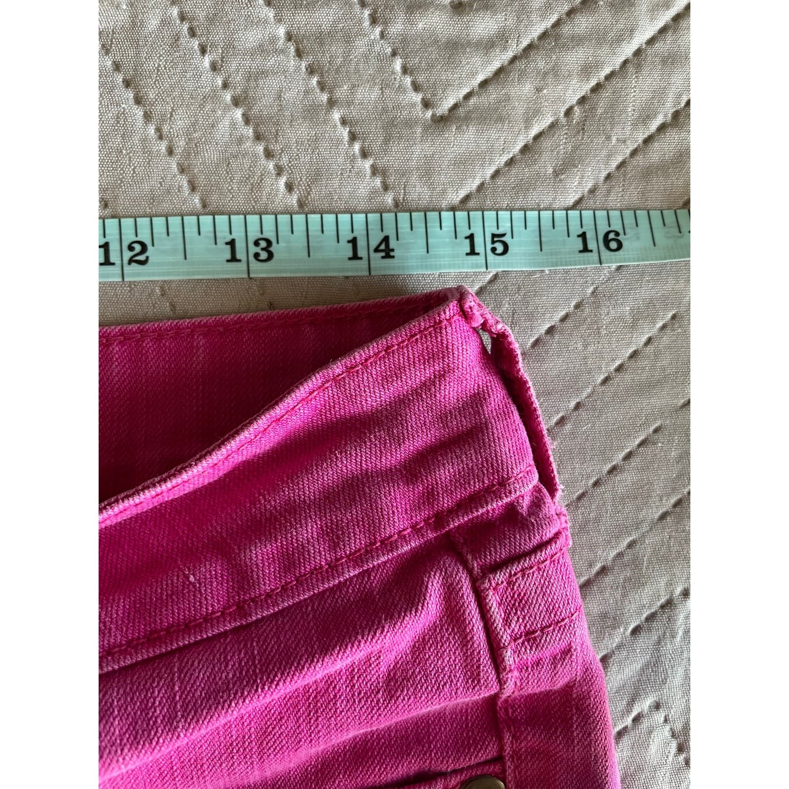 City Streets Womens Hot Pink Pants Size 9 - Thumbnail 5