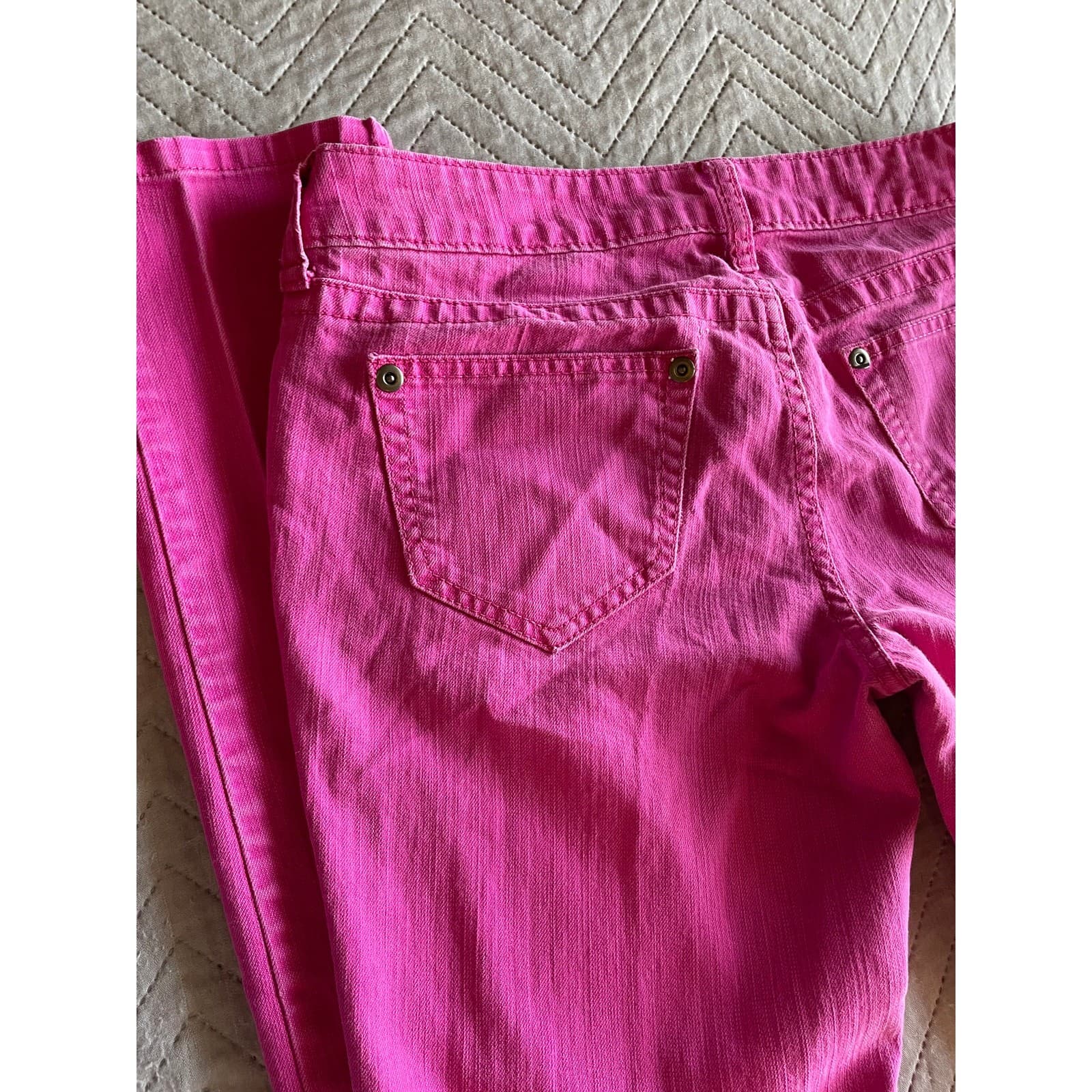 City Streets Womens Hot Pink Pants Size 9 - Thumbnail 9