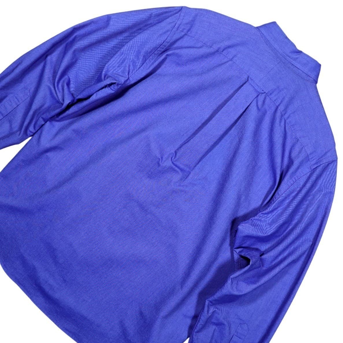 Lands End Hyde Park Mens Long Sleeve Button Down Shirt Blue Size L - Thumbnail 4