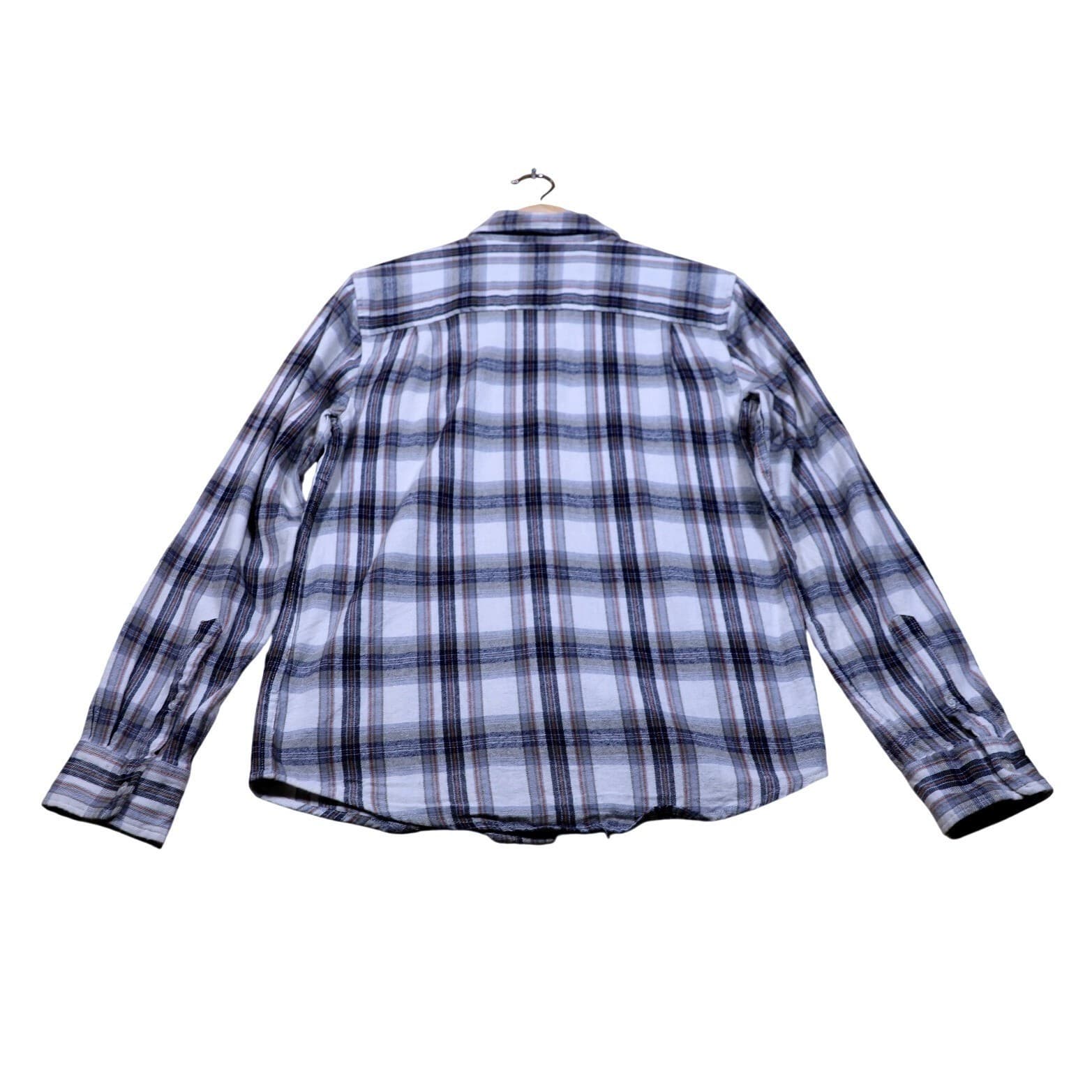RETROFIT BRAND MFG Mens Plaid Long Sleeve Button Up Shirt Size S - Thumbnail 6